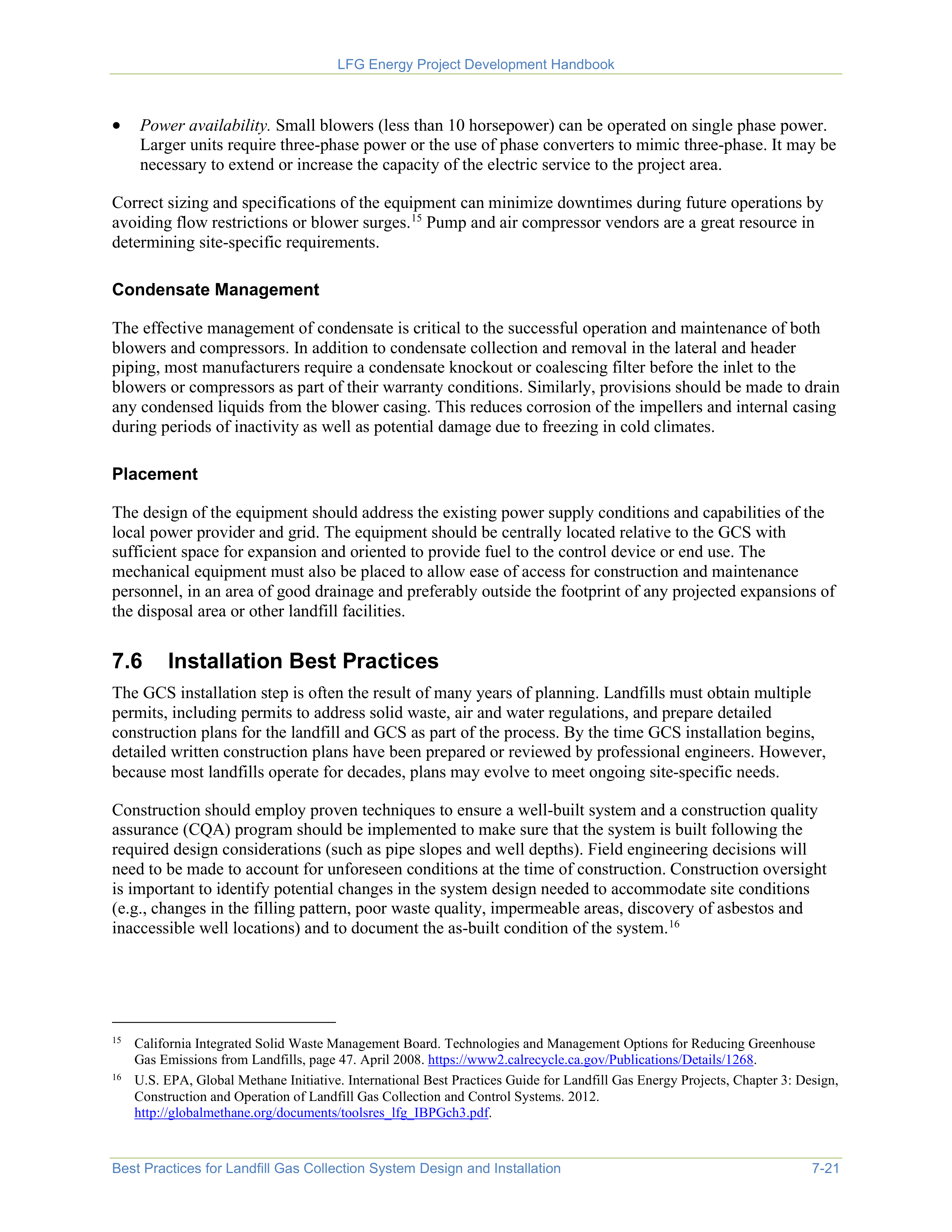 EPA Landfill Gas Energy Project Development Handbook — page 123