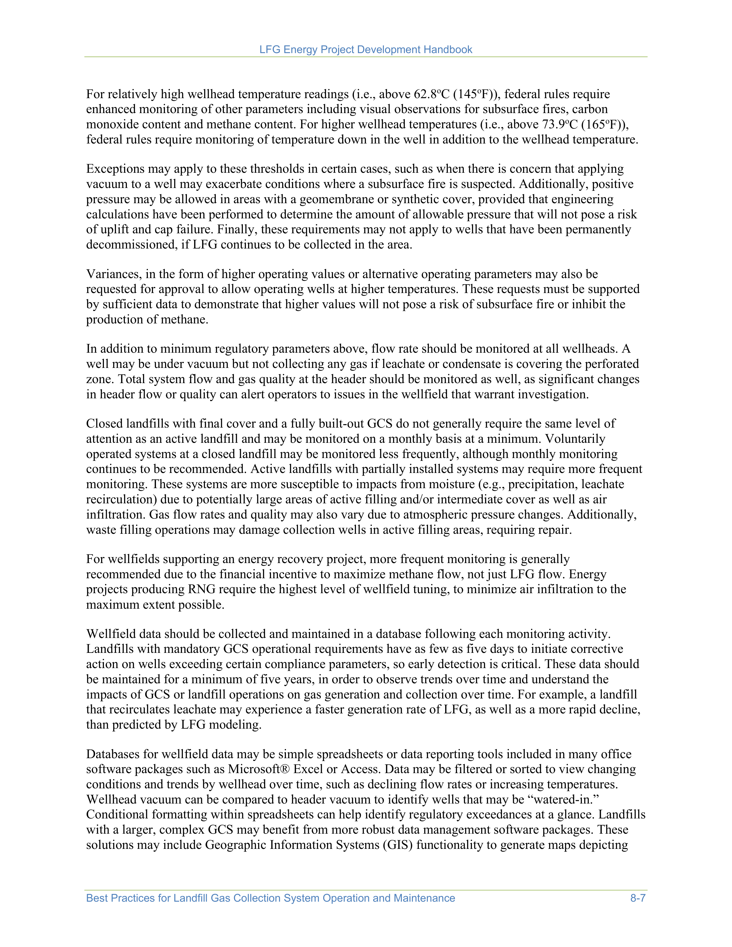 EPA Landfill Gas Energy Project Development Handbook — page 131