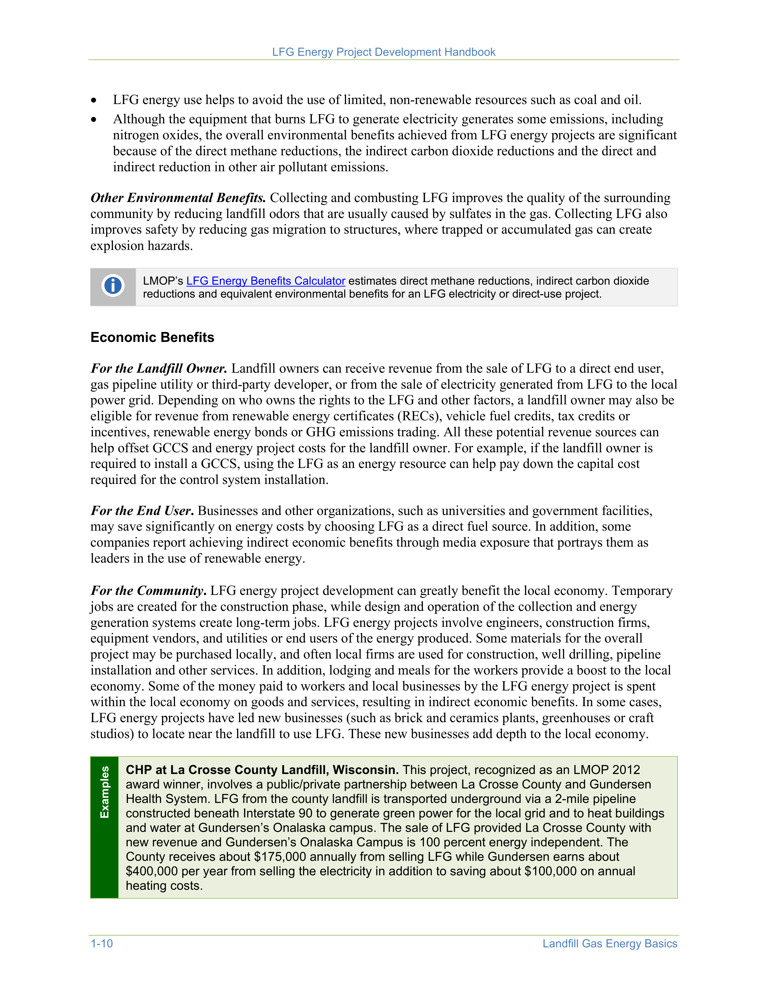 EPA Landfill Gas Energy Project Development Handbook — page 22