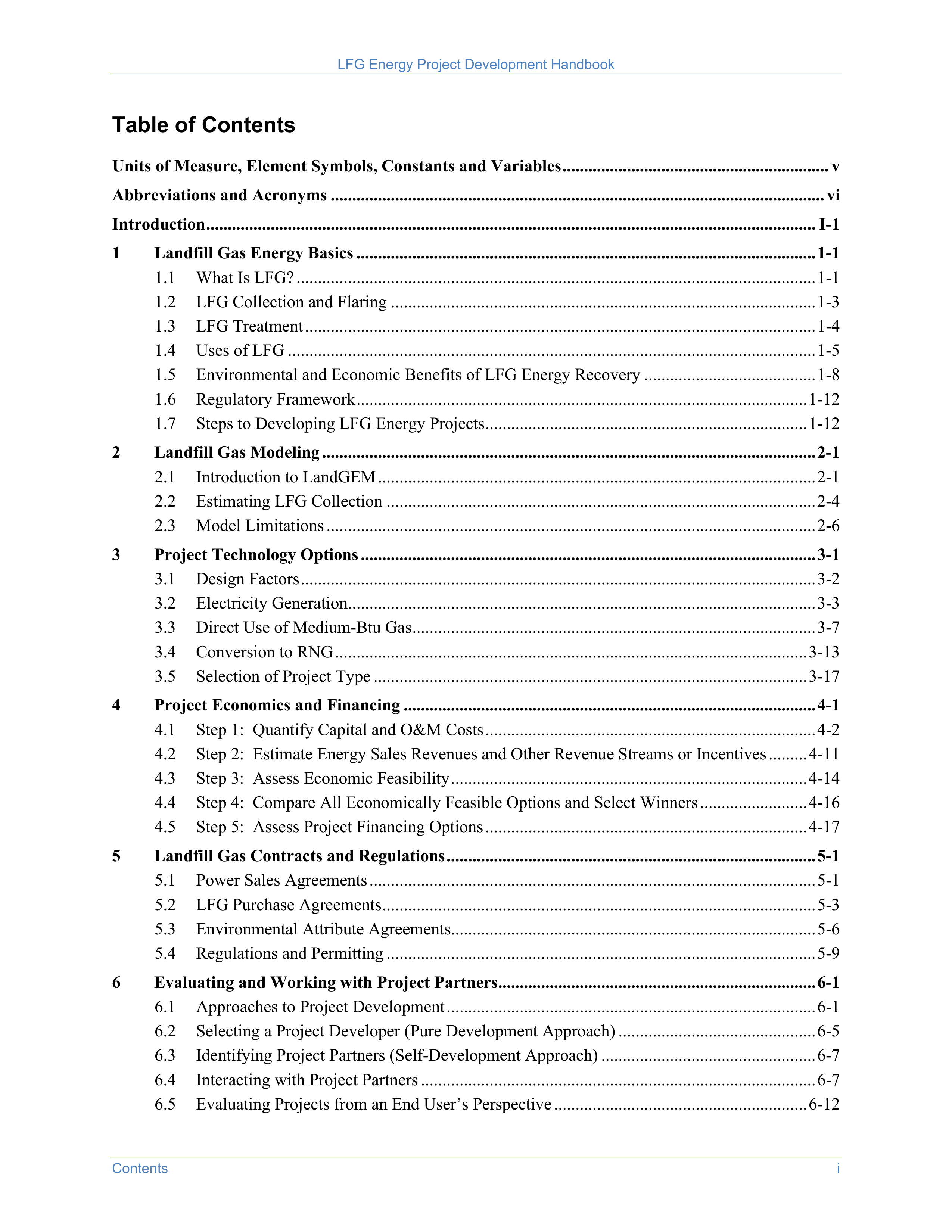 EPA Landfill Gas Energy Project Development Handbook — page 3