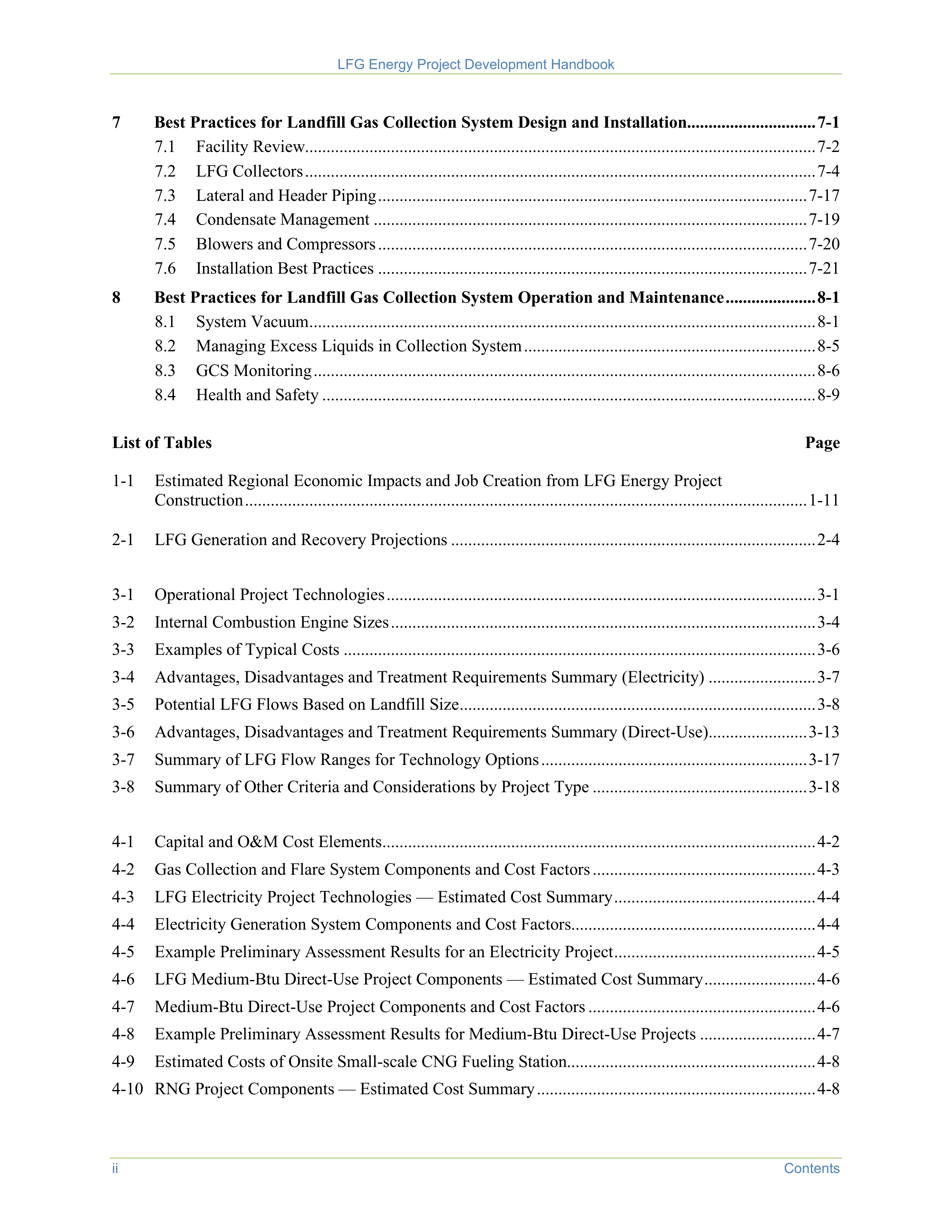 EPA Landfill Gas Energy Project Development Handbook — page 4