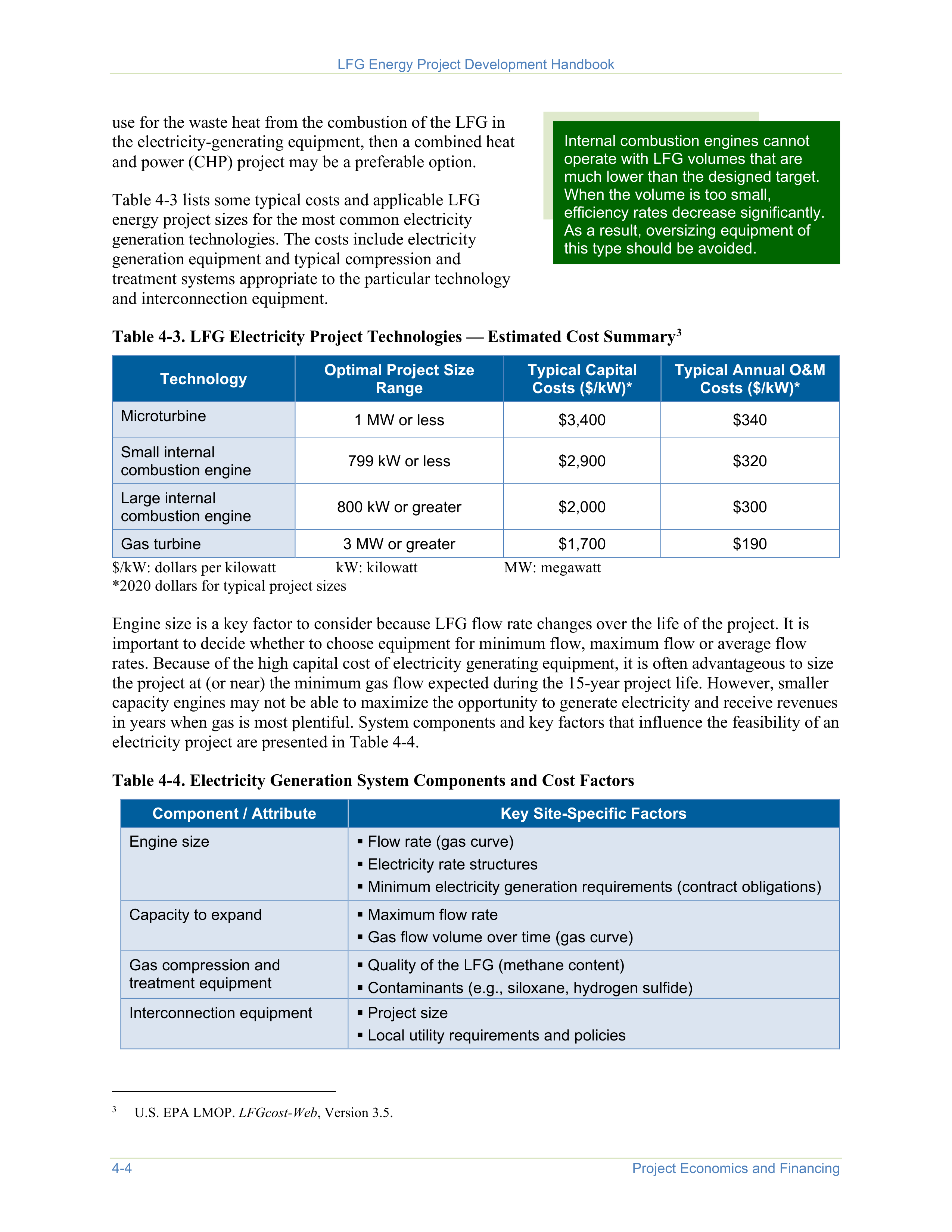 EPA Landfill Gas Energy Project Development Handbook — page 56