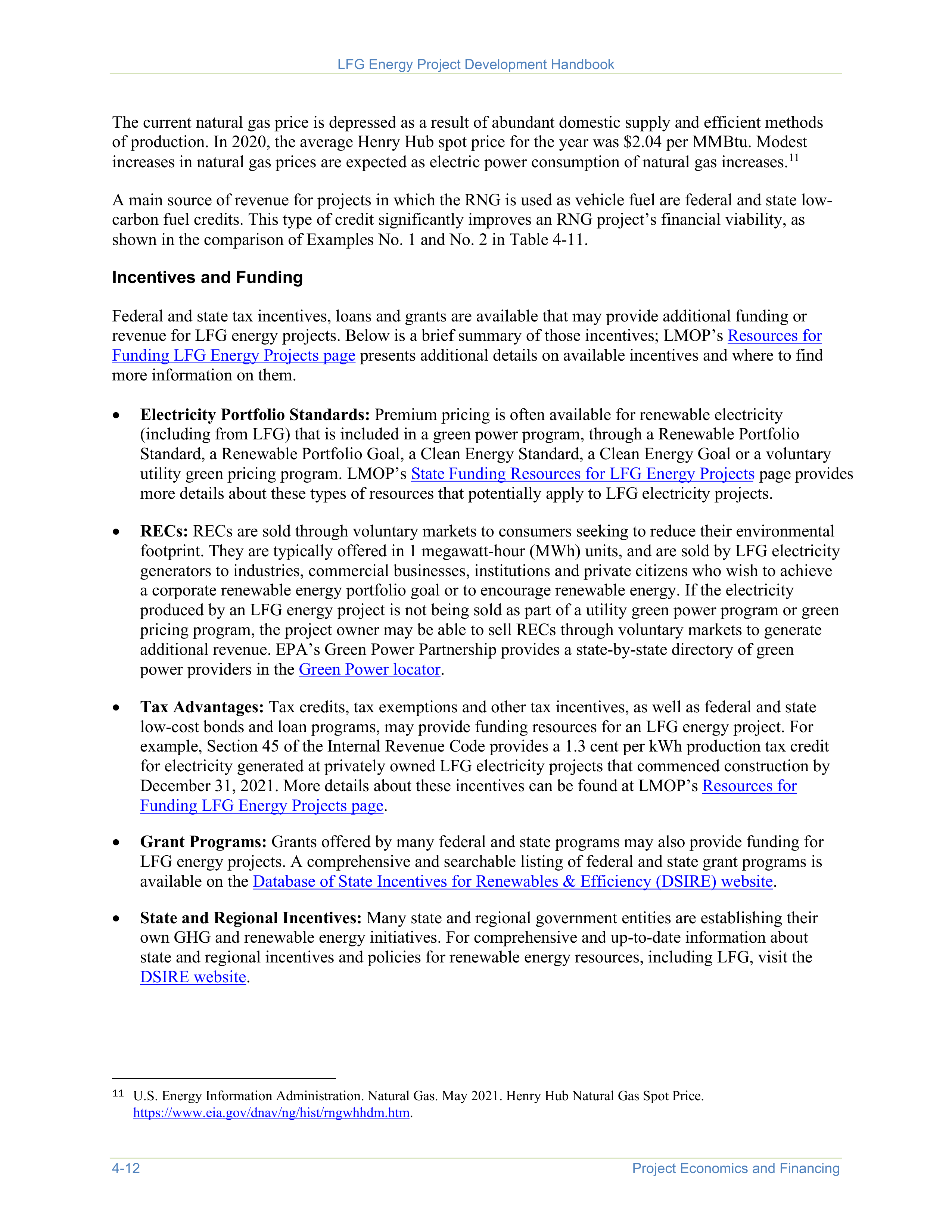 EPA Landfill Gas Energy Project Development Handbook — page 64
