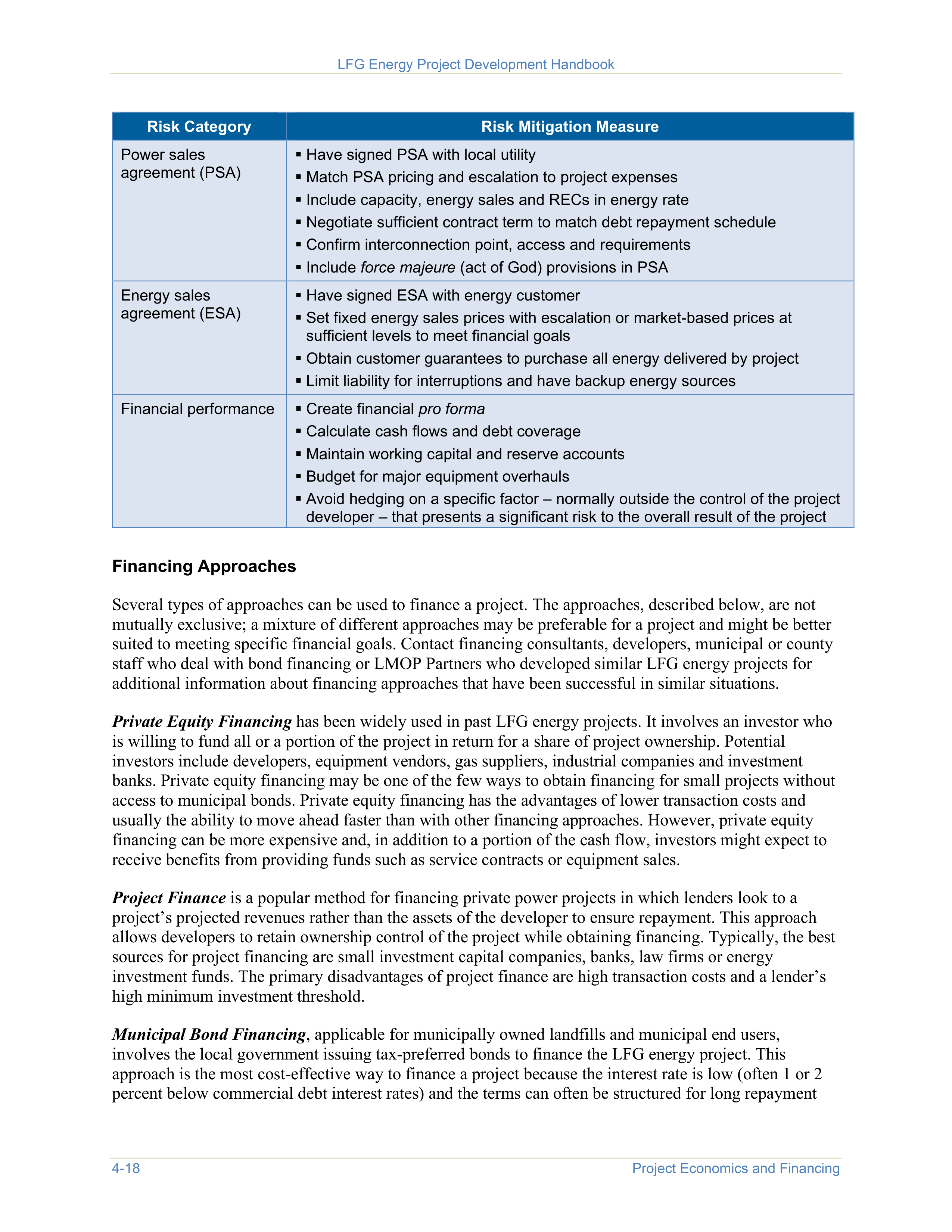 EPA Landfill Gas Energy Project Development Handbook — page 70