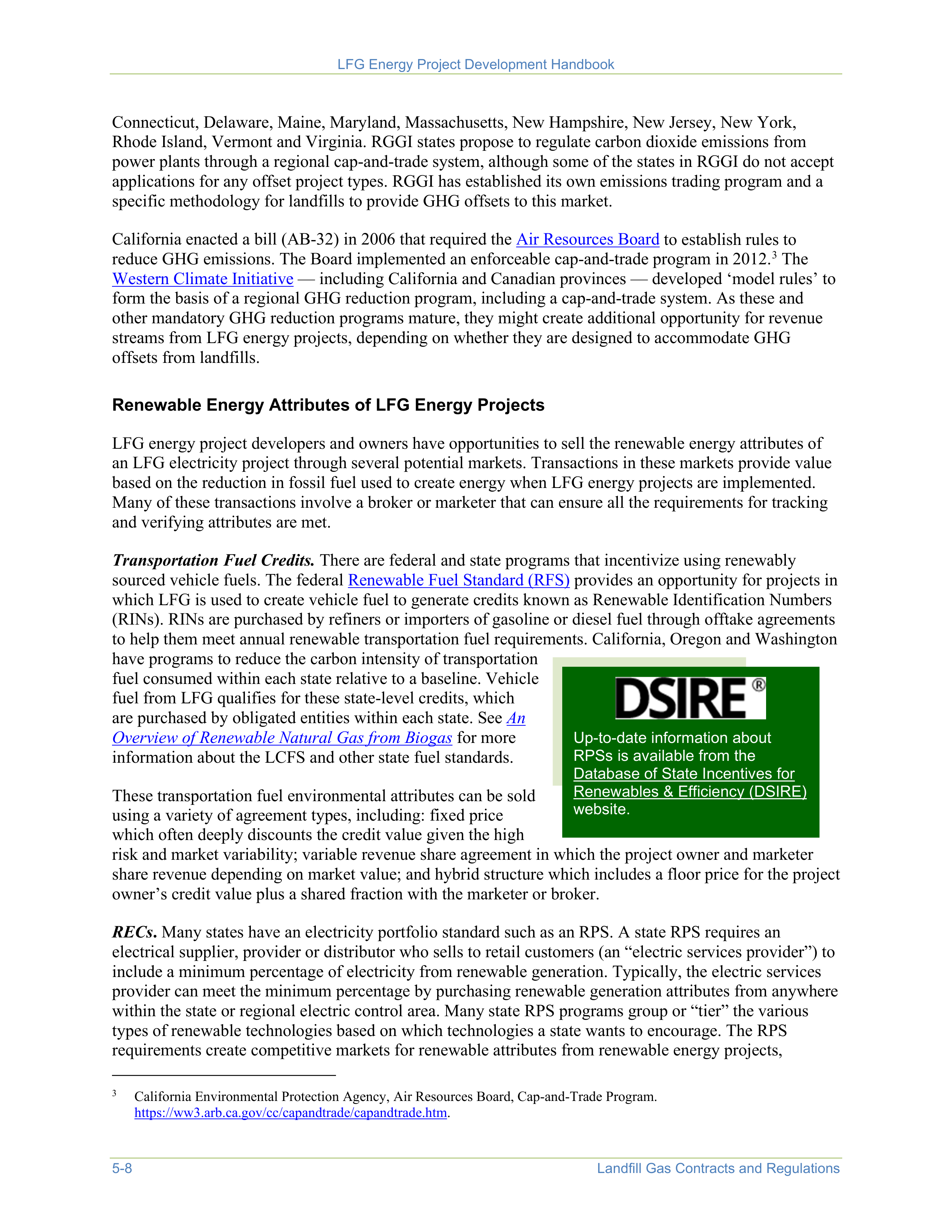 EPA Landfill Gas Energy Project Development Handbook — page 80