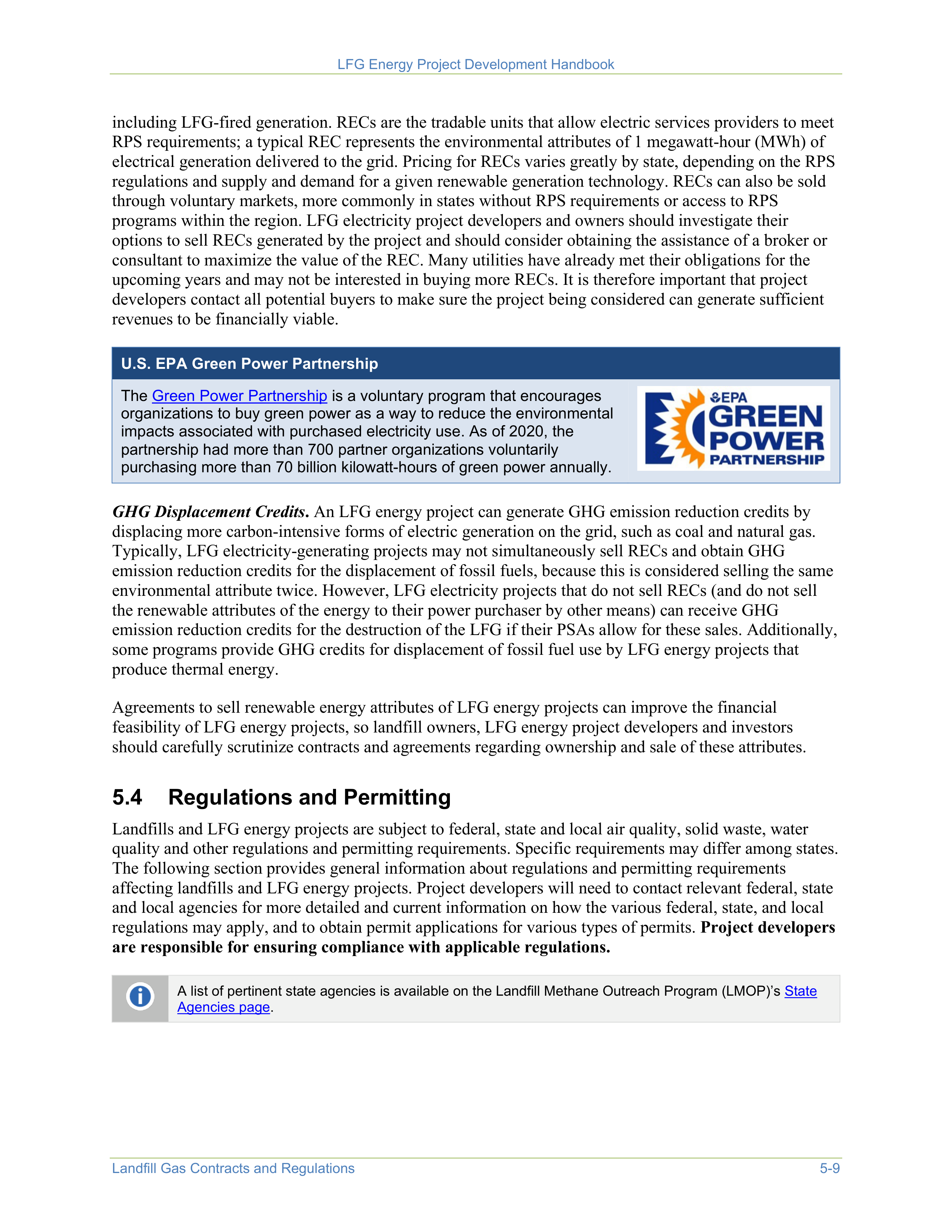 EPA Landfill Gas Energy Project Development Handbook — page 81