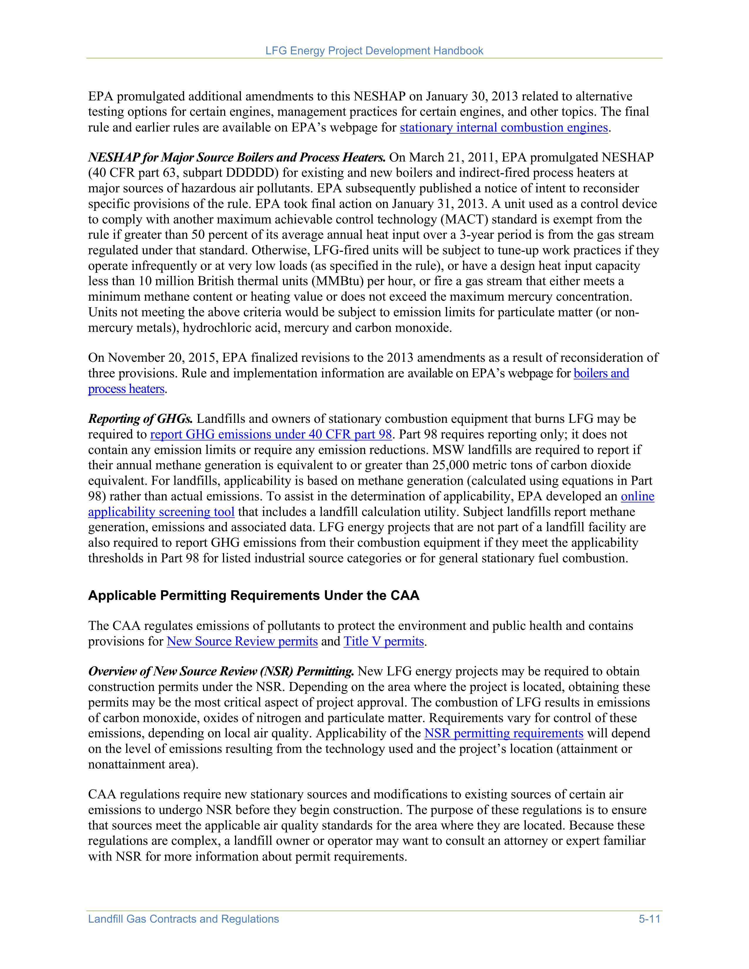EPA Landfill Gas Energy Project Development Handbook — page 83