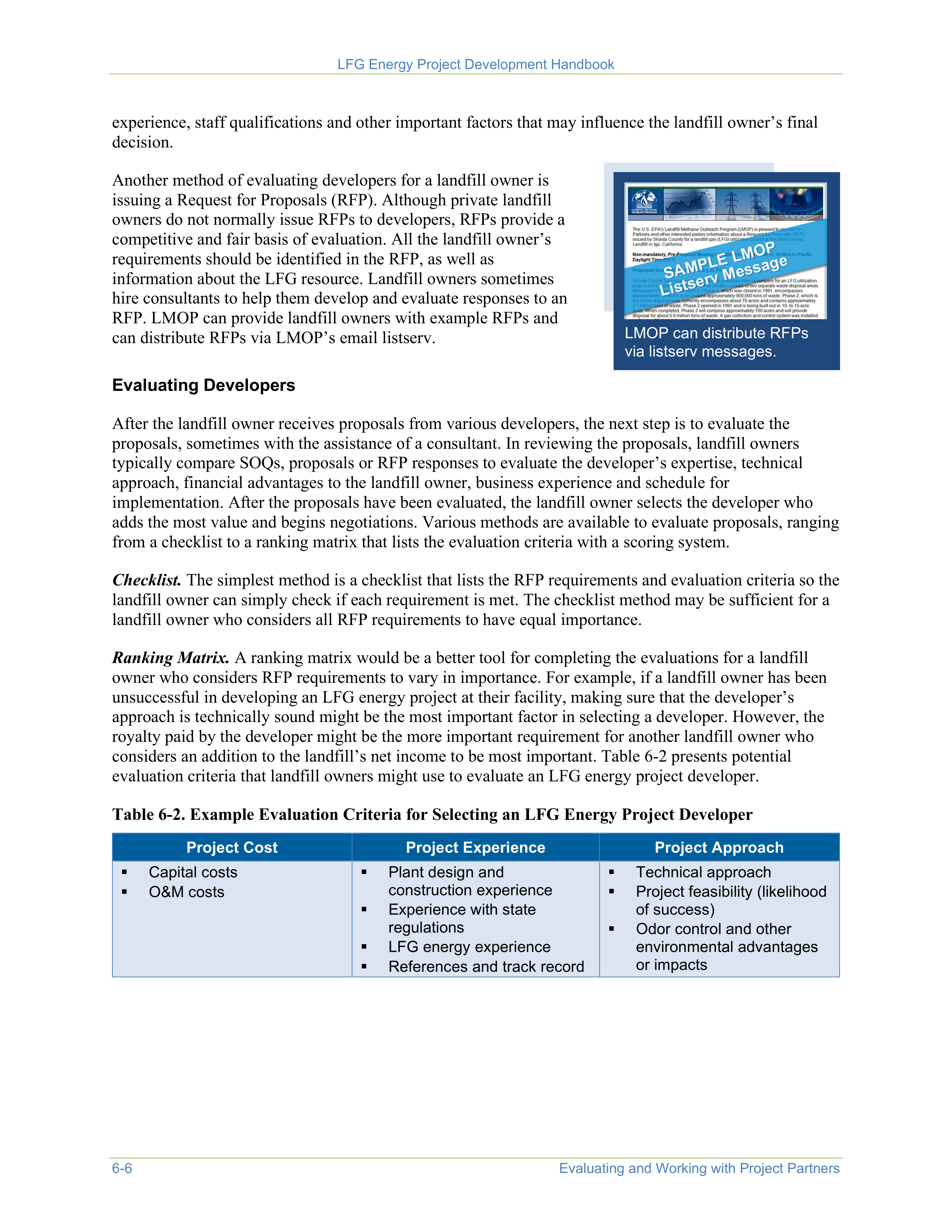 EPA Landfill Gas Energy Project Development Handbook — page 94