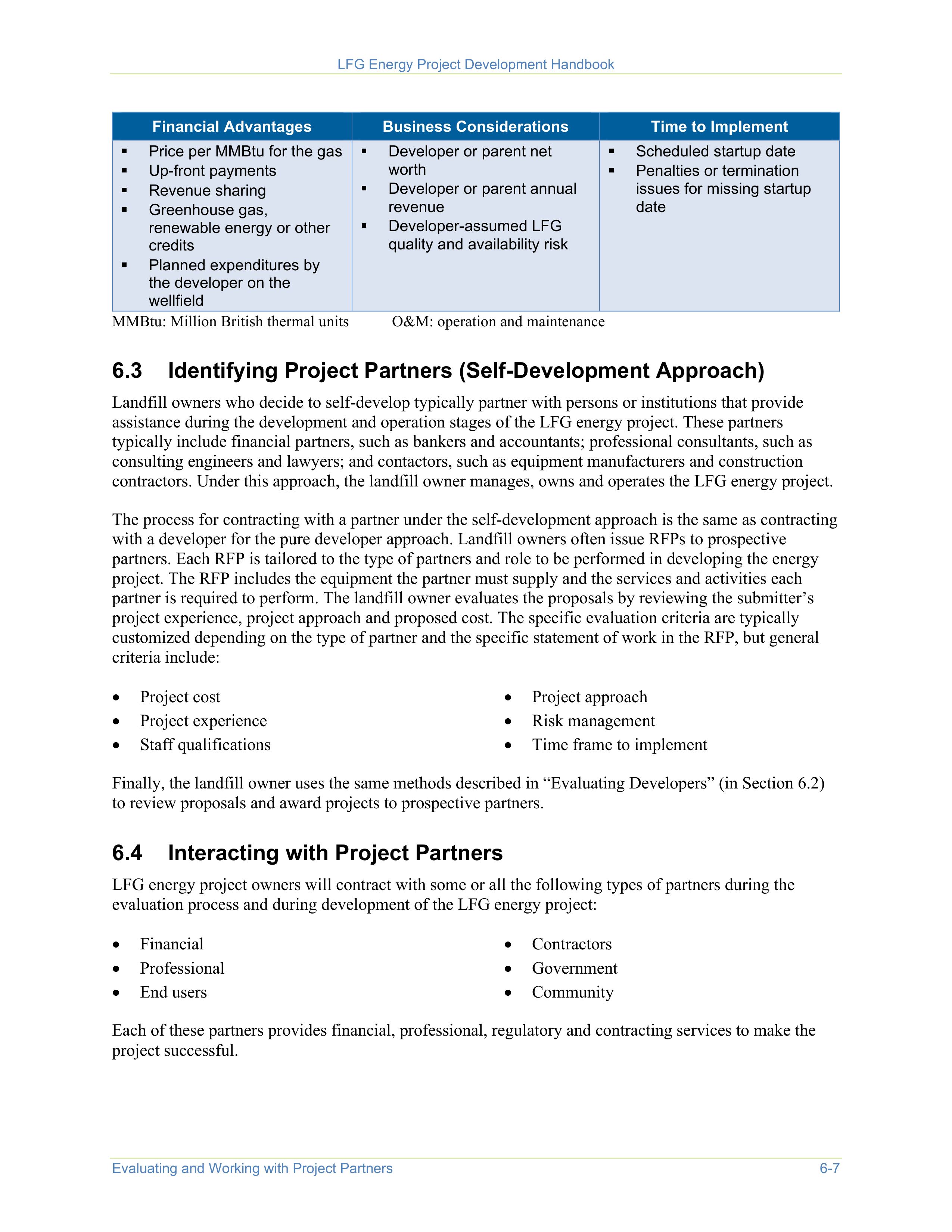 EPA Landfill Gas Energy Project Development Handbook — page 95