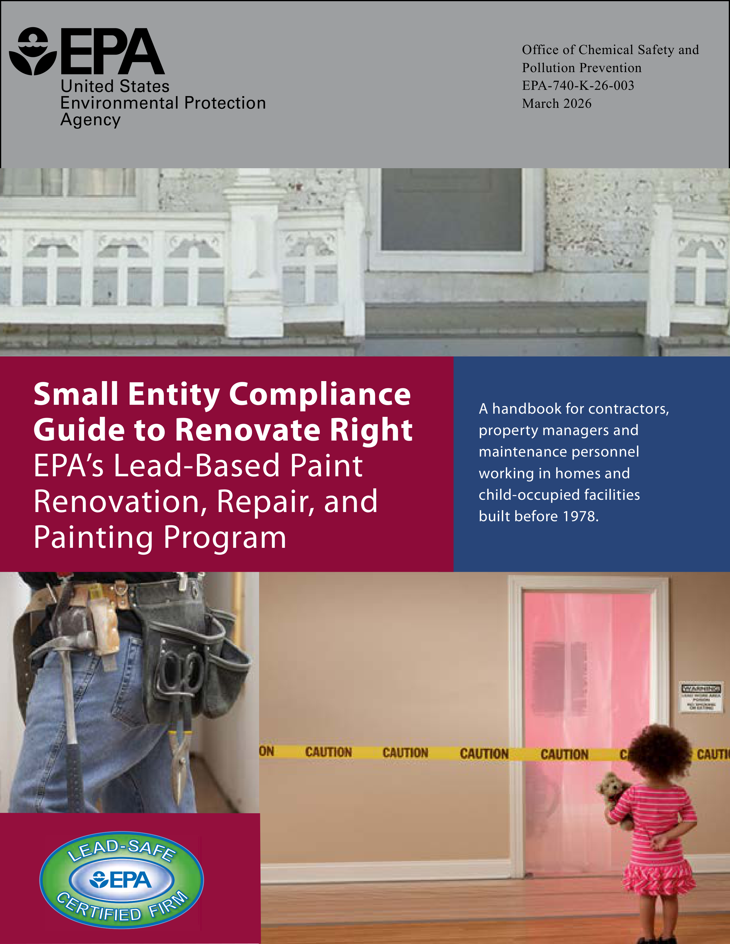 EPA Small Entity Compliance Guide to Renovate Right — page 1