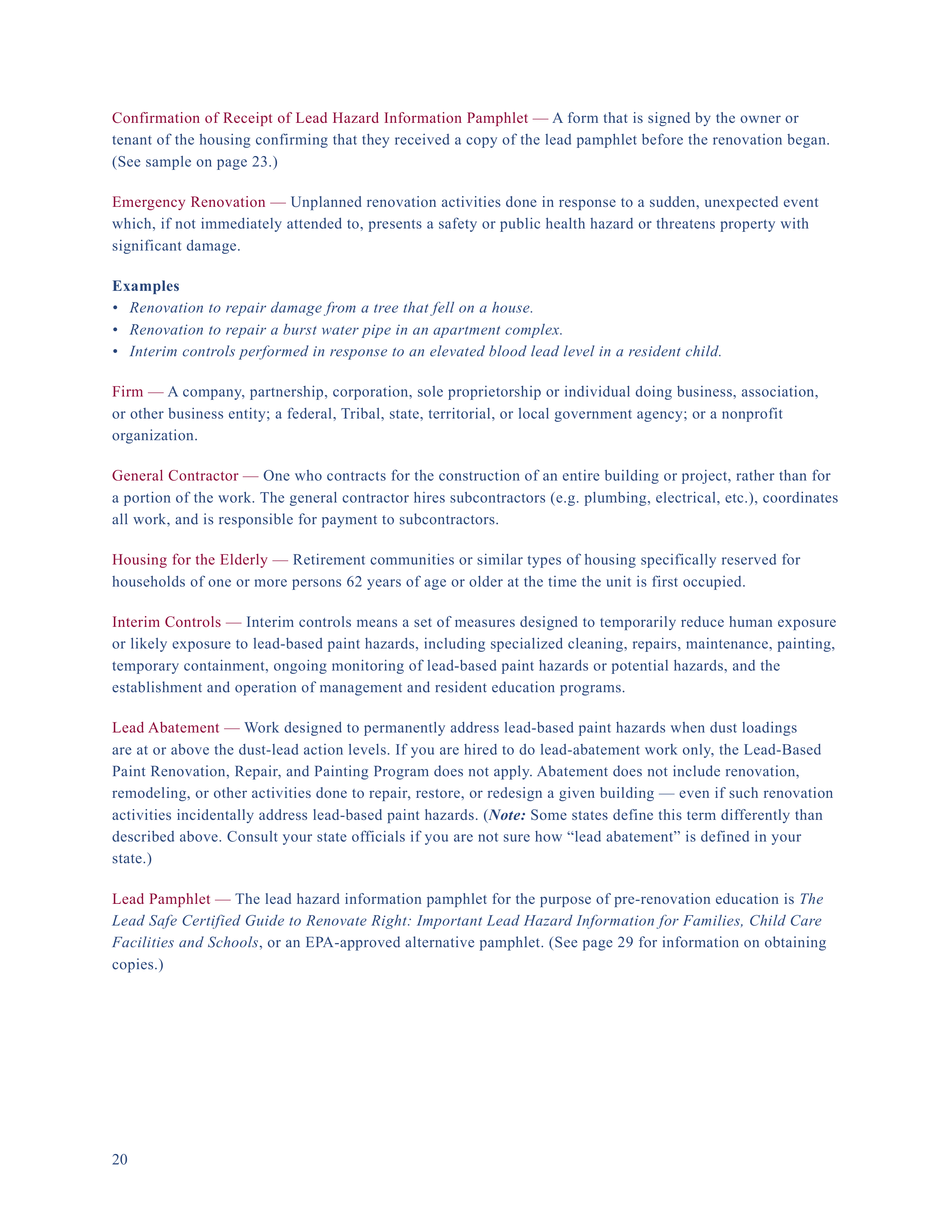 EPA Small Entity Compliance Guide to Renovate Right — page 22