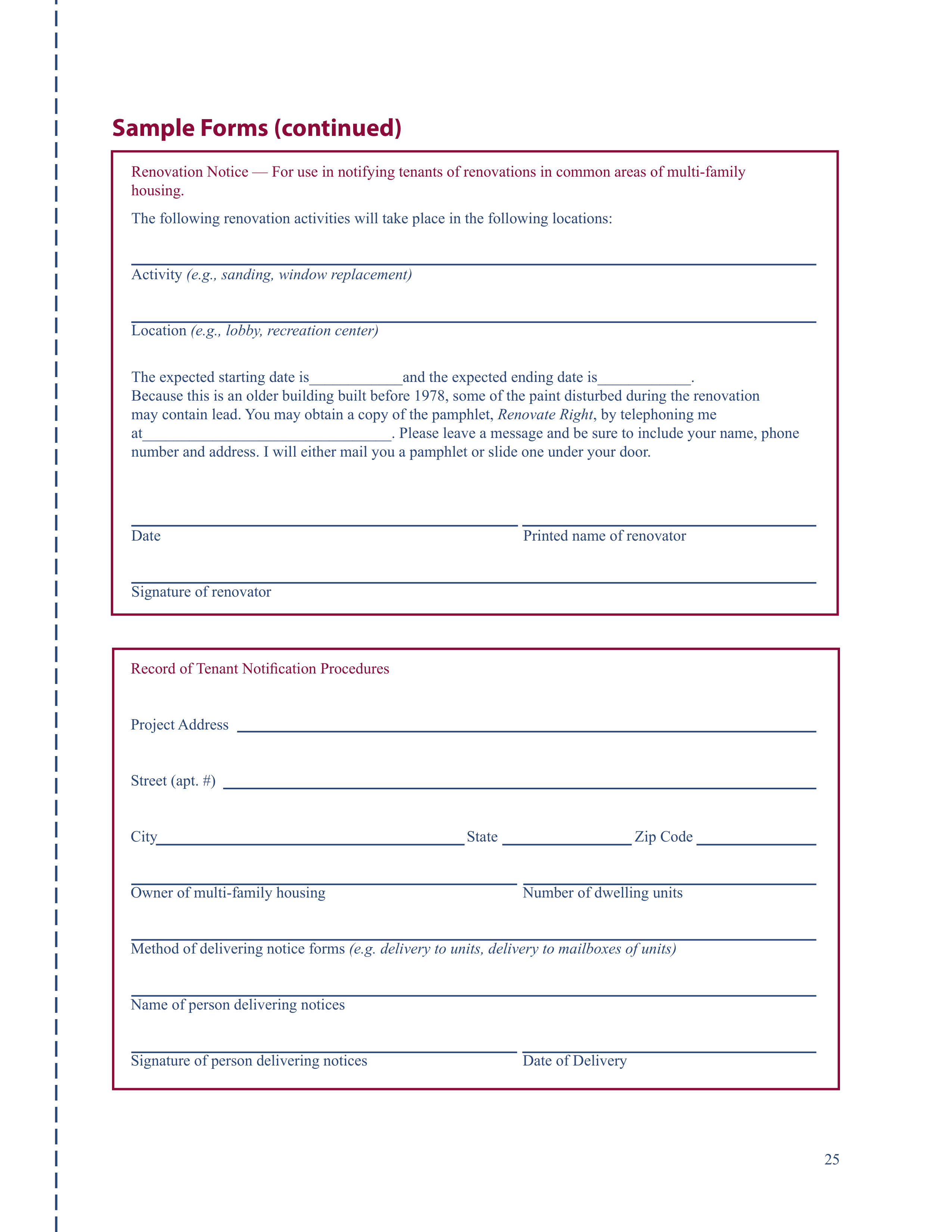 EPA Small Entity Compliance Guide to Renovate Right — page 27