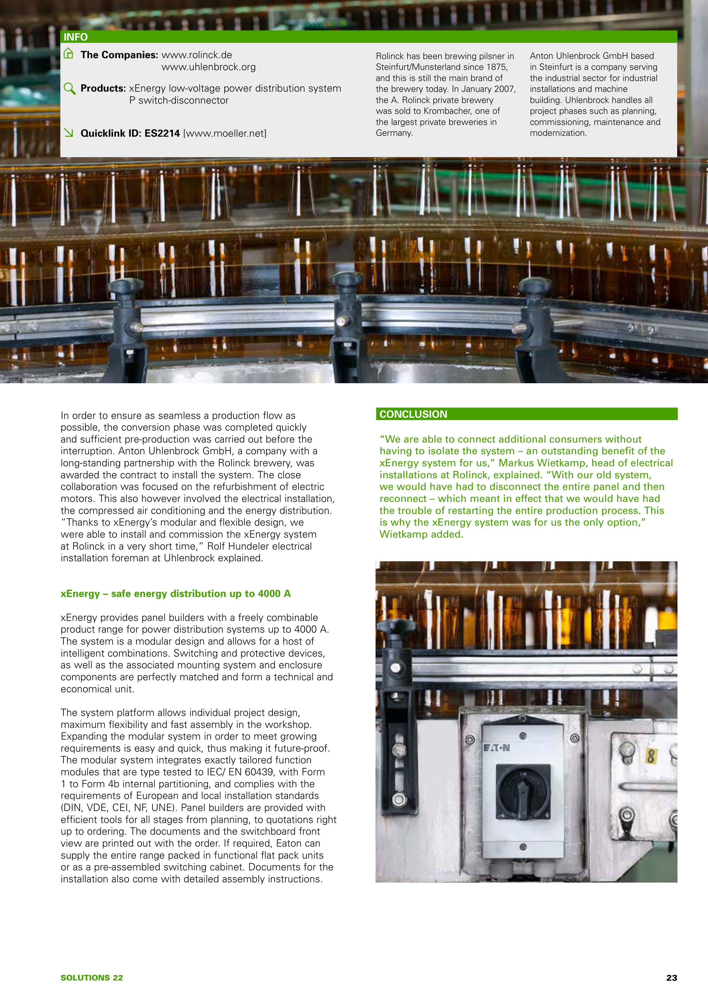 Eaton Electrical Solutions Magazine — page 23