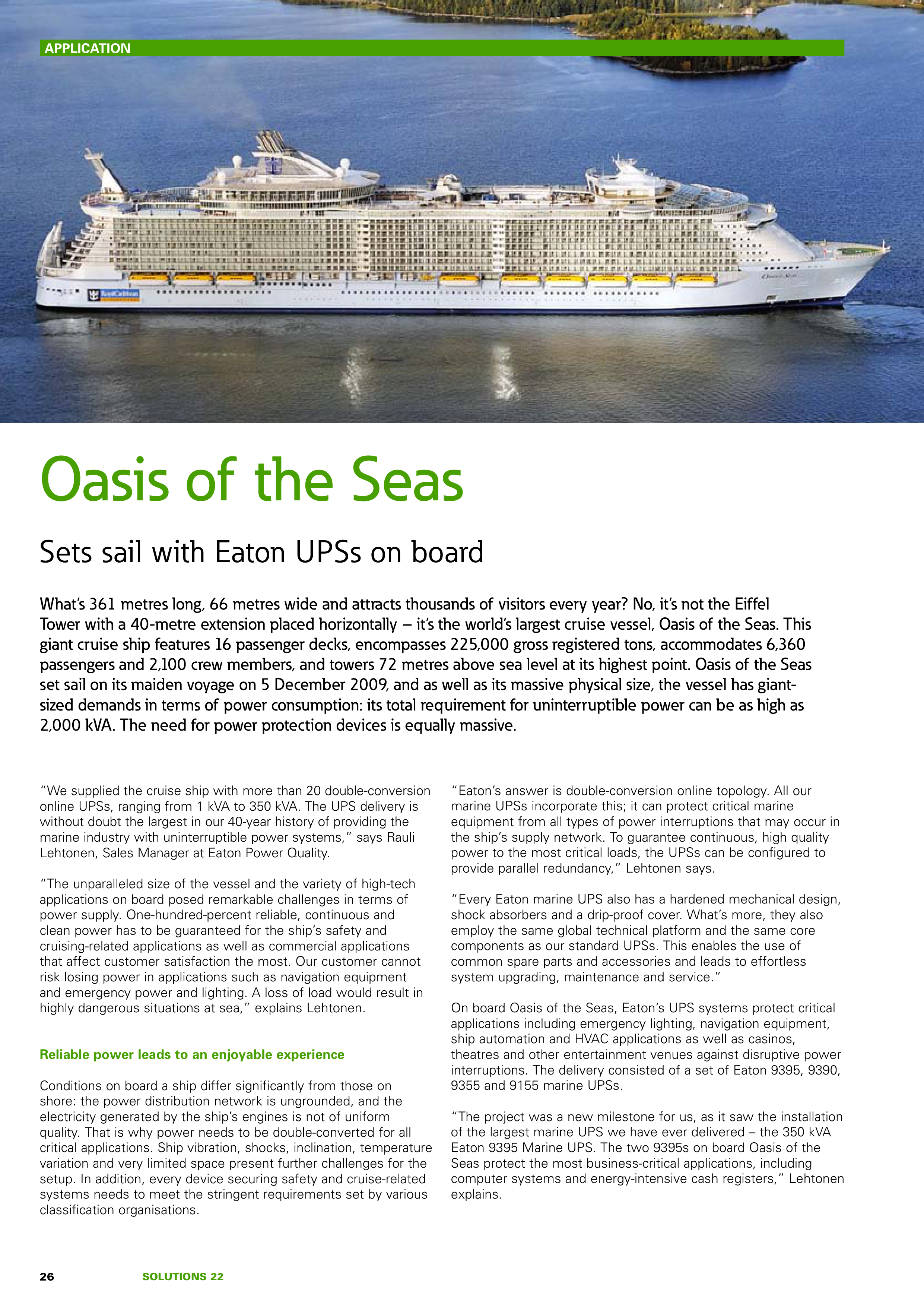 Eaton Electrical Solutions Magazine — page 26