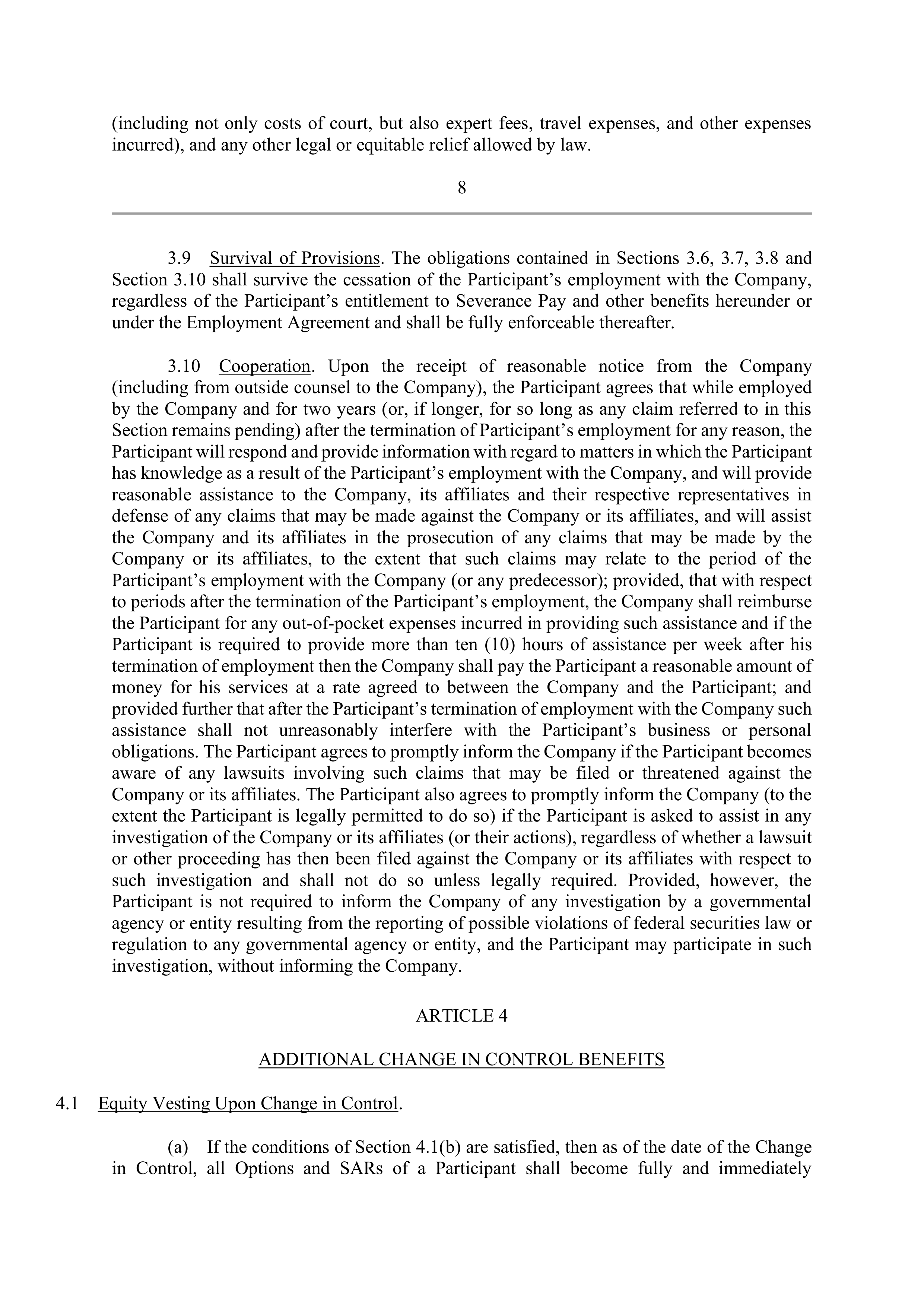 Elevance Health EXECUTIVE AGREEMENT PLAN — page 11