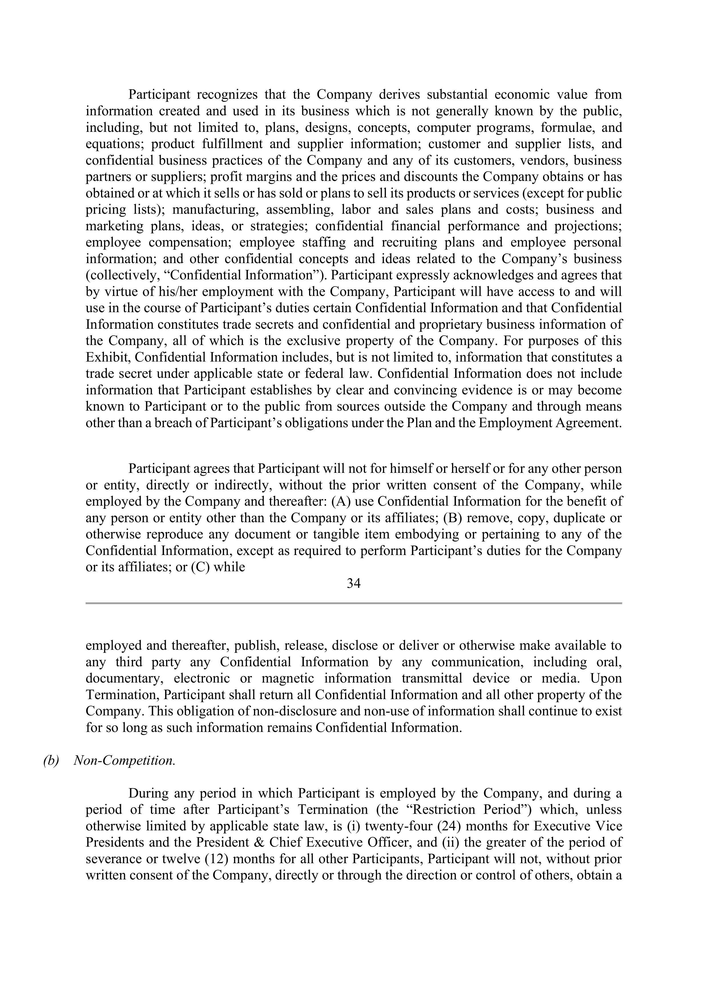 Elevance Health EXECUTIVE AGREEMENT PLAN — page 36