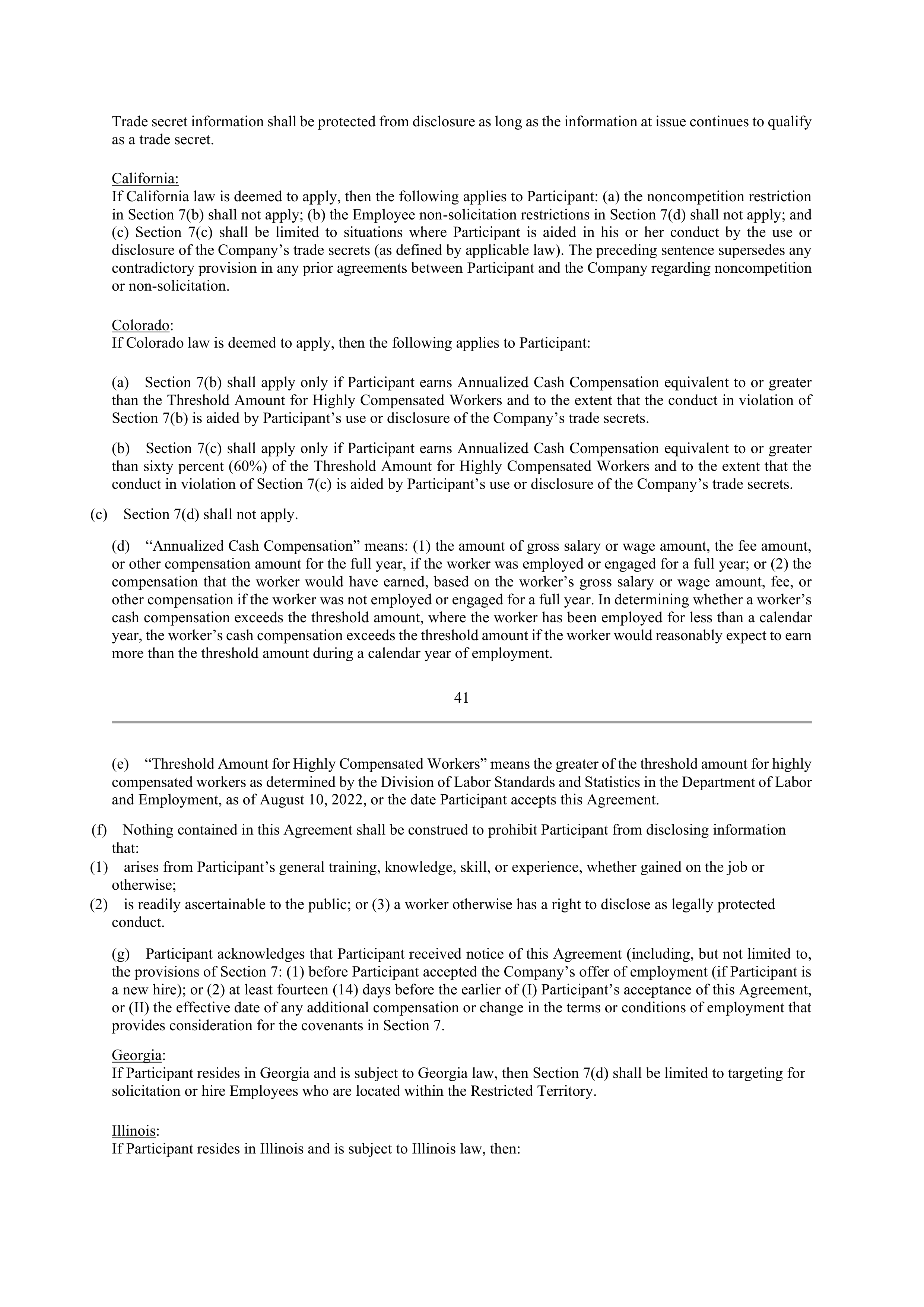 Elevance Health EXECUTIVE AGREEMENT PLAN — page 43