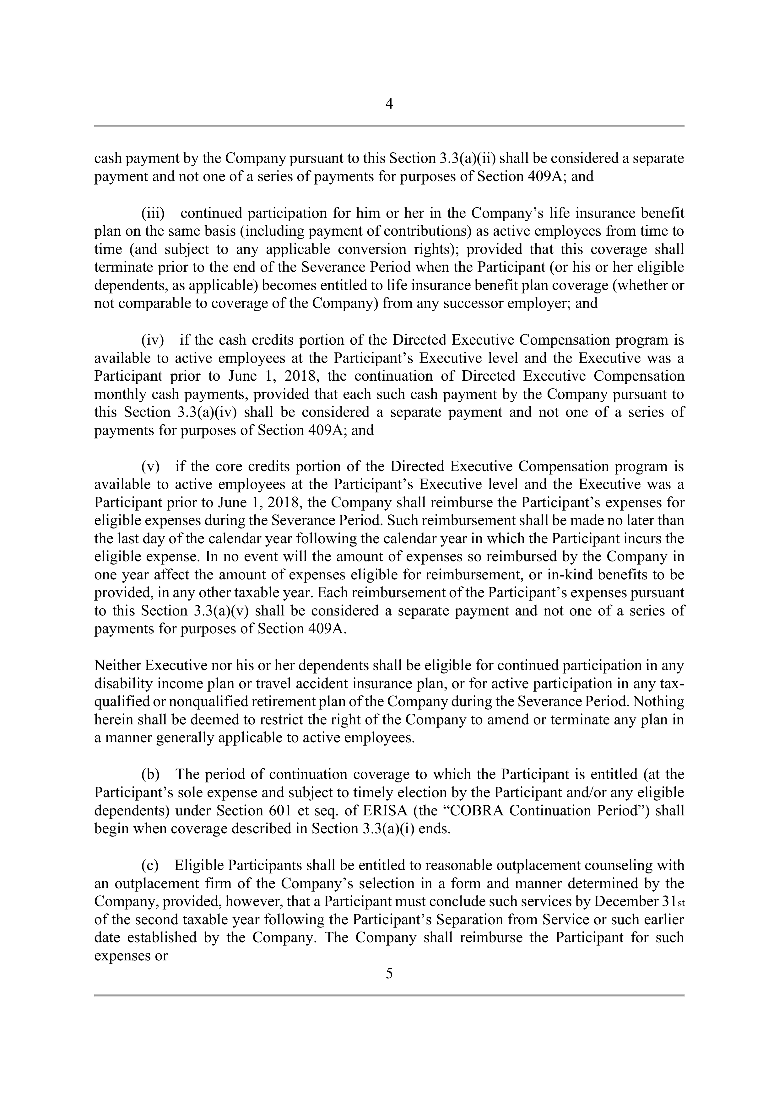 Elevance Health EXECUTIVE AGREEMENT PLAN — page 7