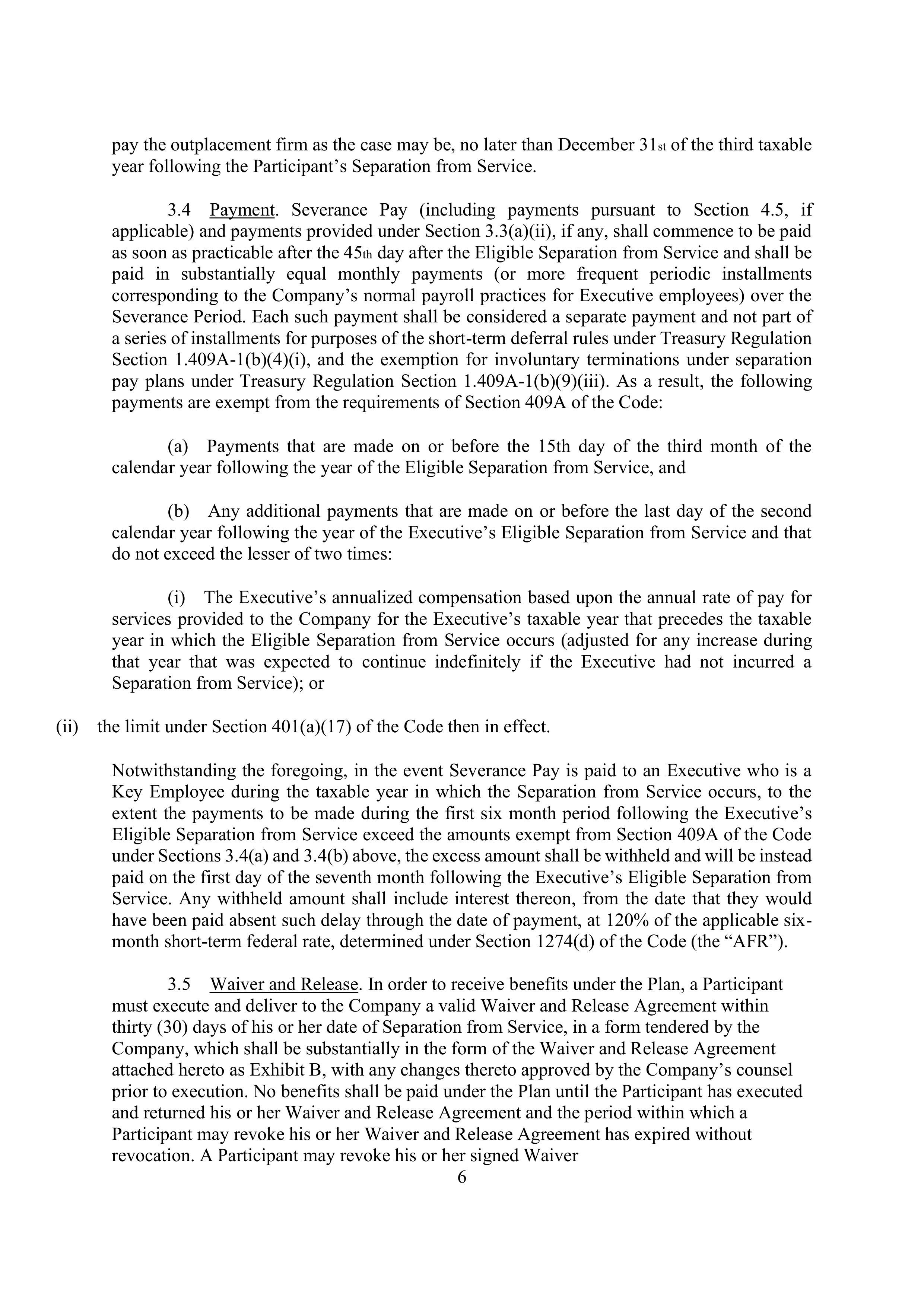 Elevance Health EXECUTIVE AGREEMENT PLAN — page 8