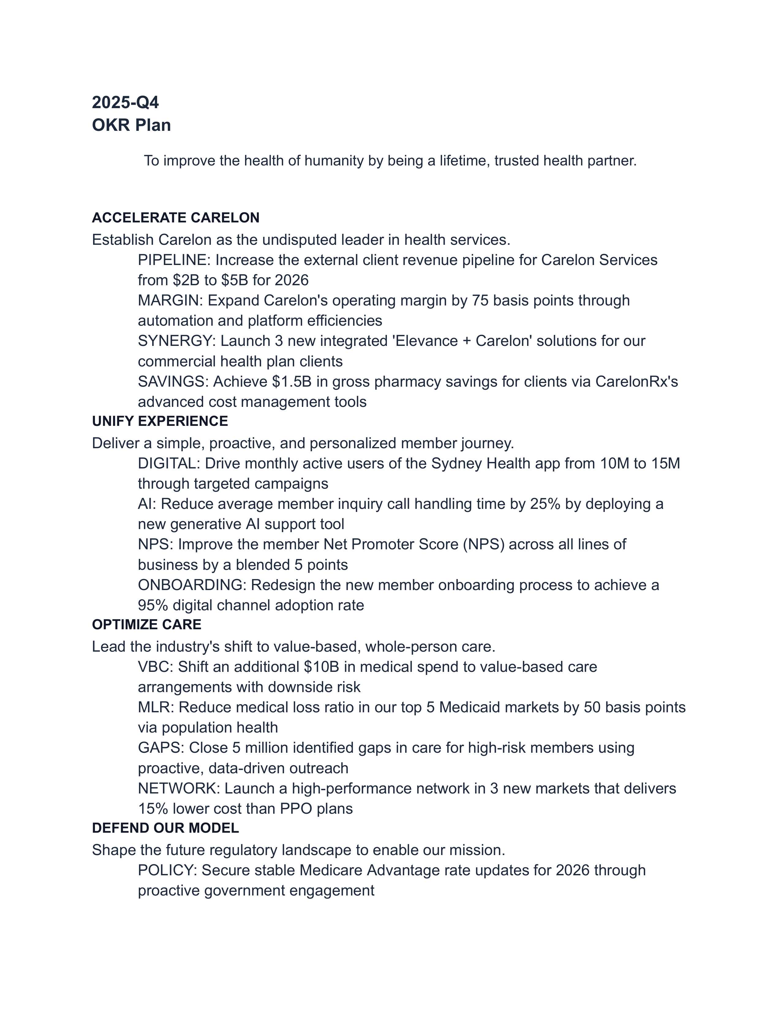 Elevance Health SWOT Analysis  — page 3