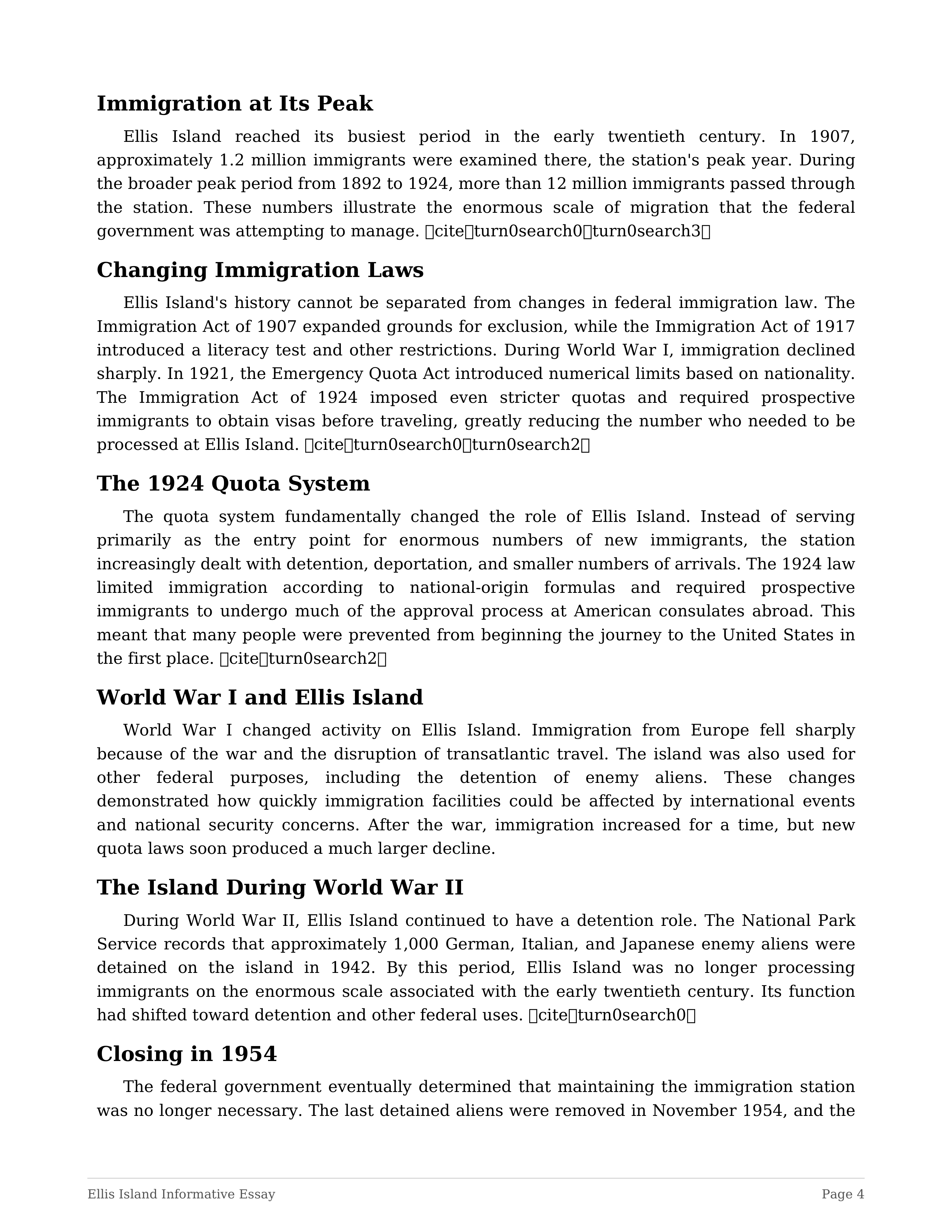 Ellis Island Informative Essay — page 4