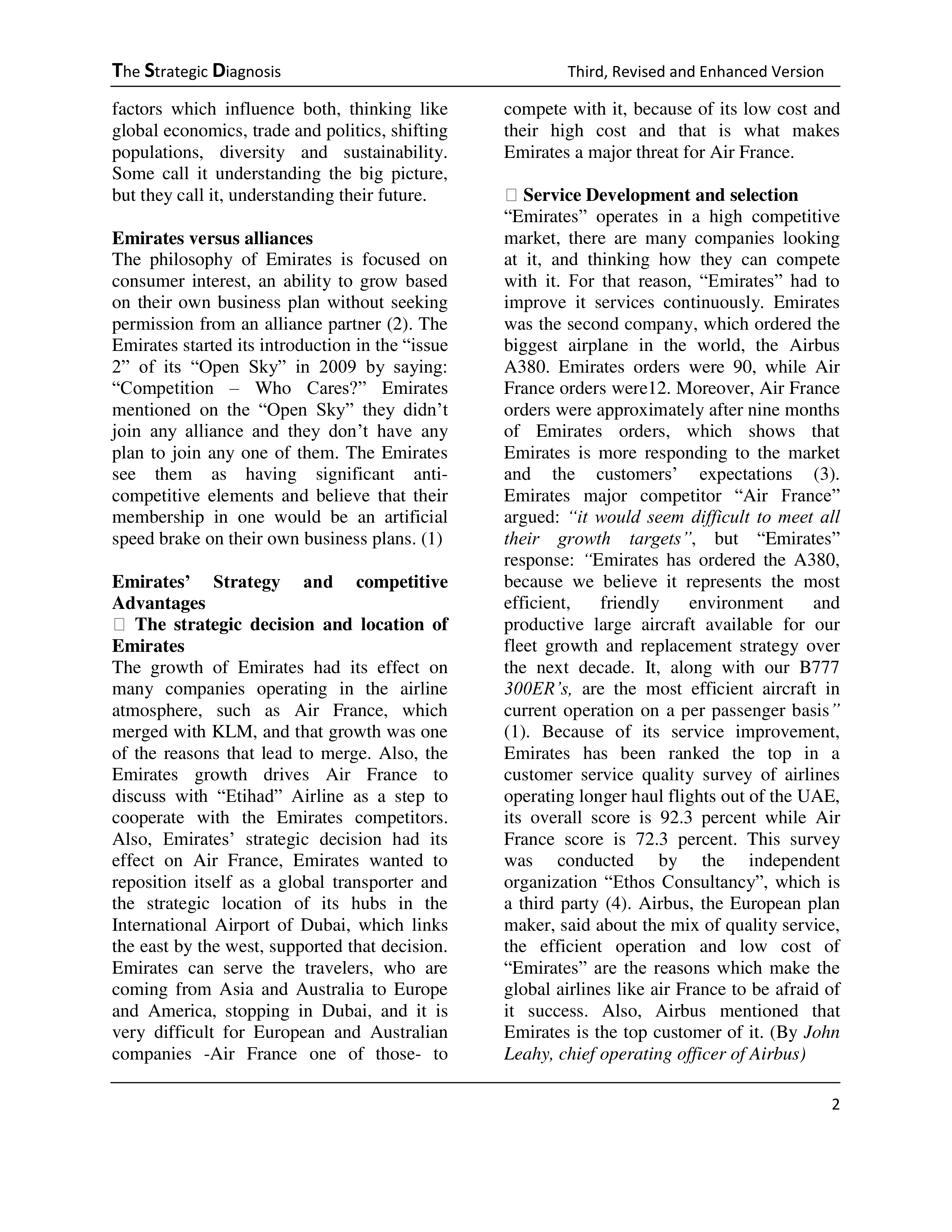 Emirates Marketing Strategy — page 2