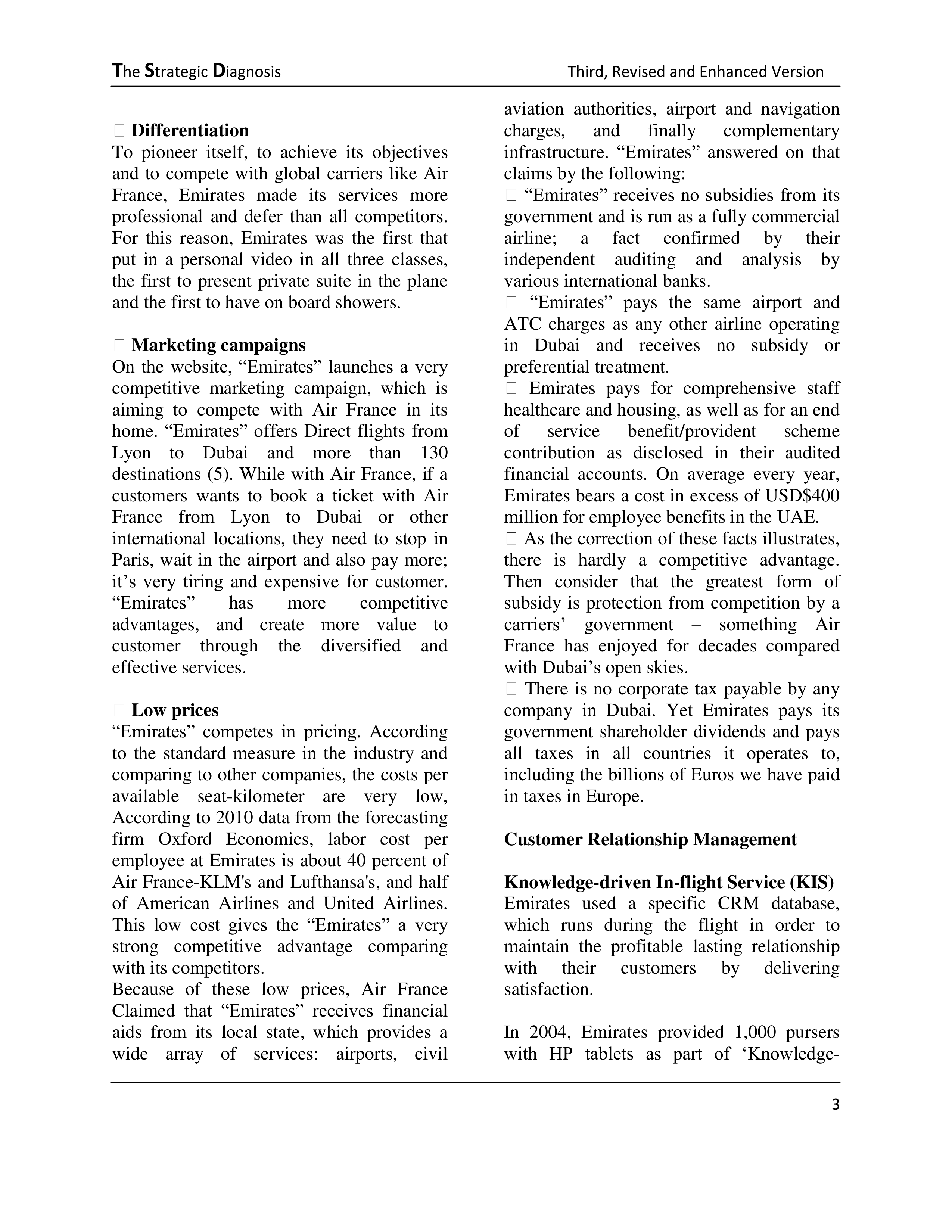Emirates Marketing Strategy — page 3