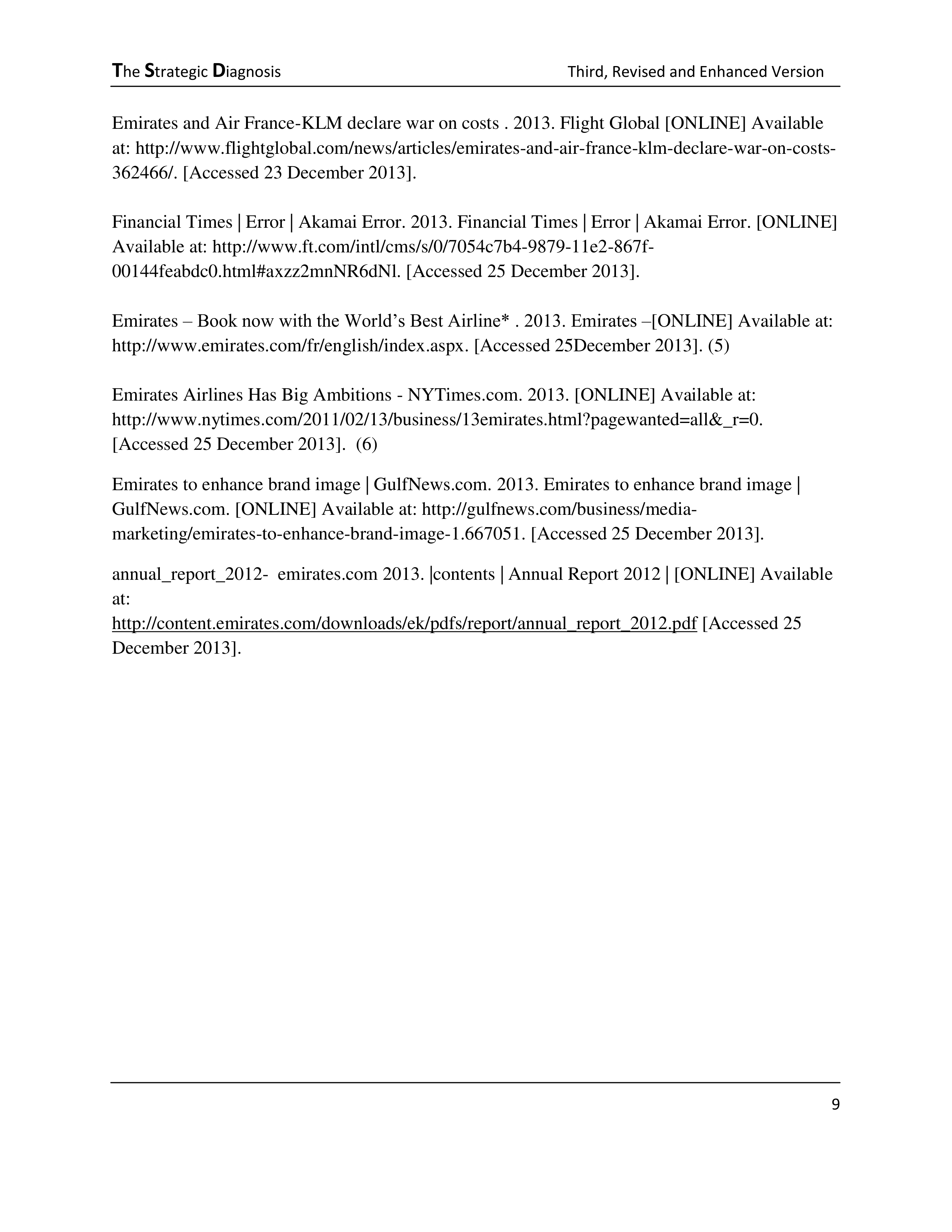 Emirates Marketing Strategy — page 9