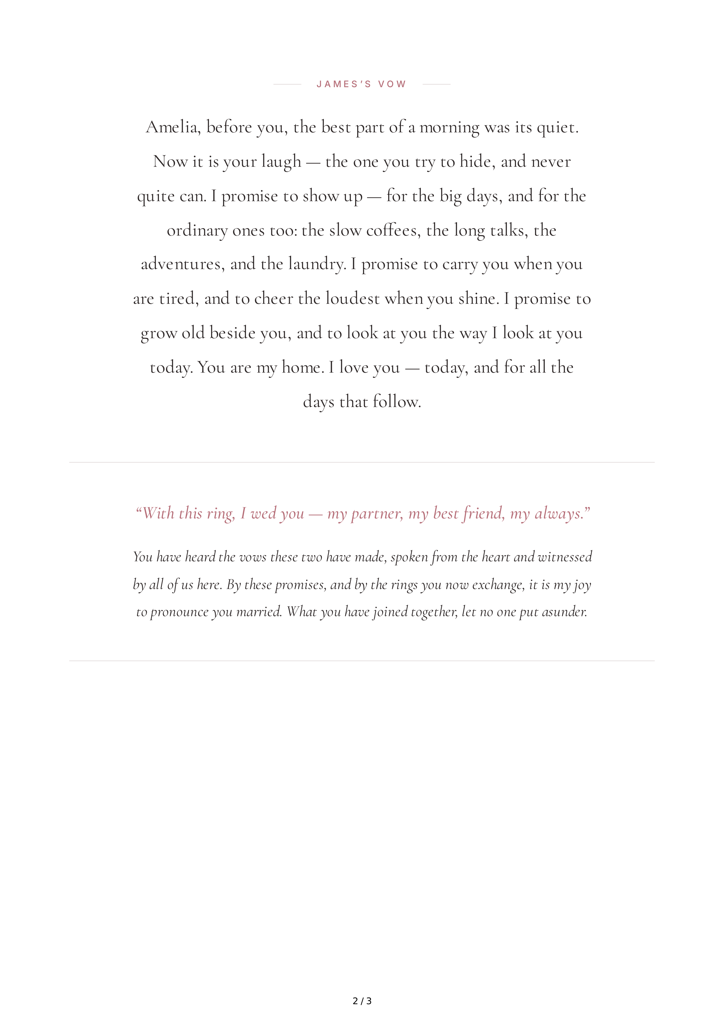 Emotional Wedding Vows — page 2