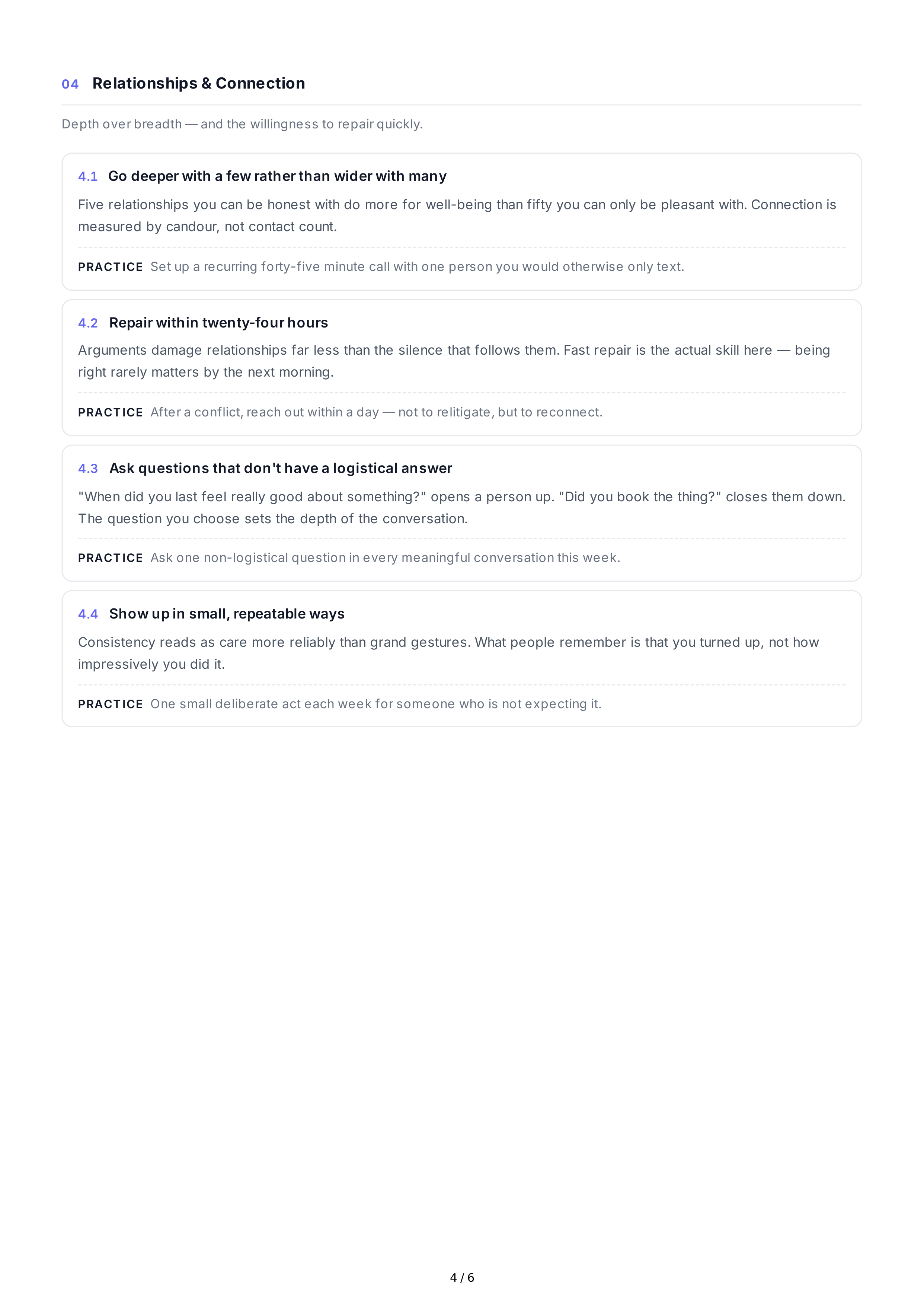Emotional Well-Being Life Goals — page 4