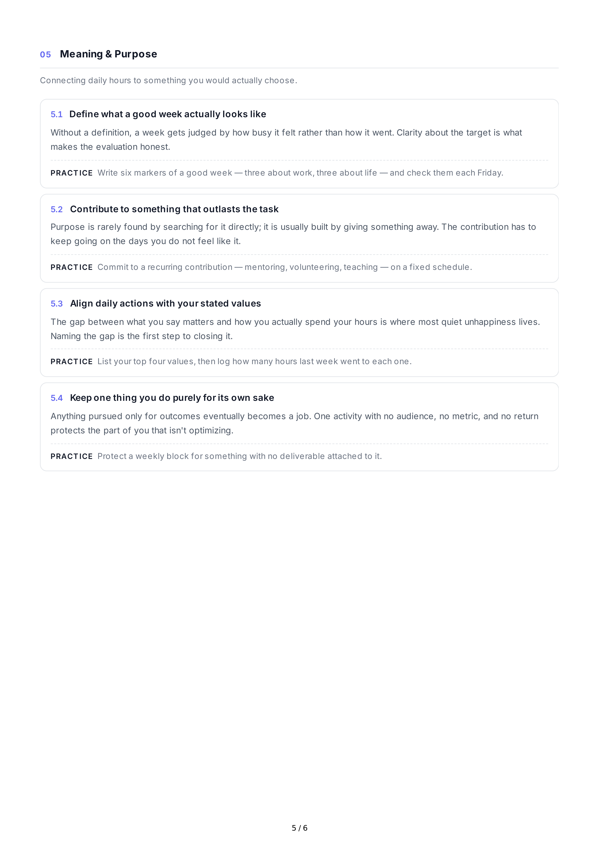 Emotional Well-Being Life Goals — page 5