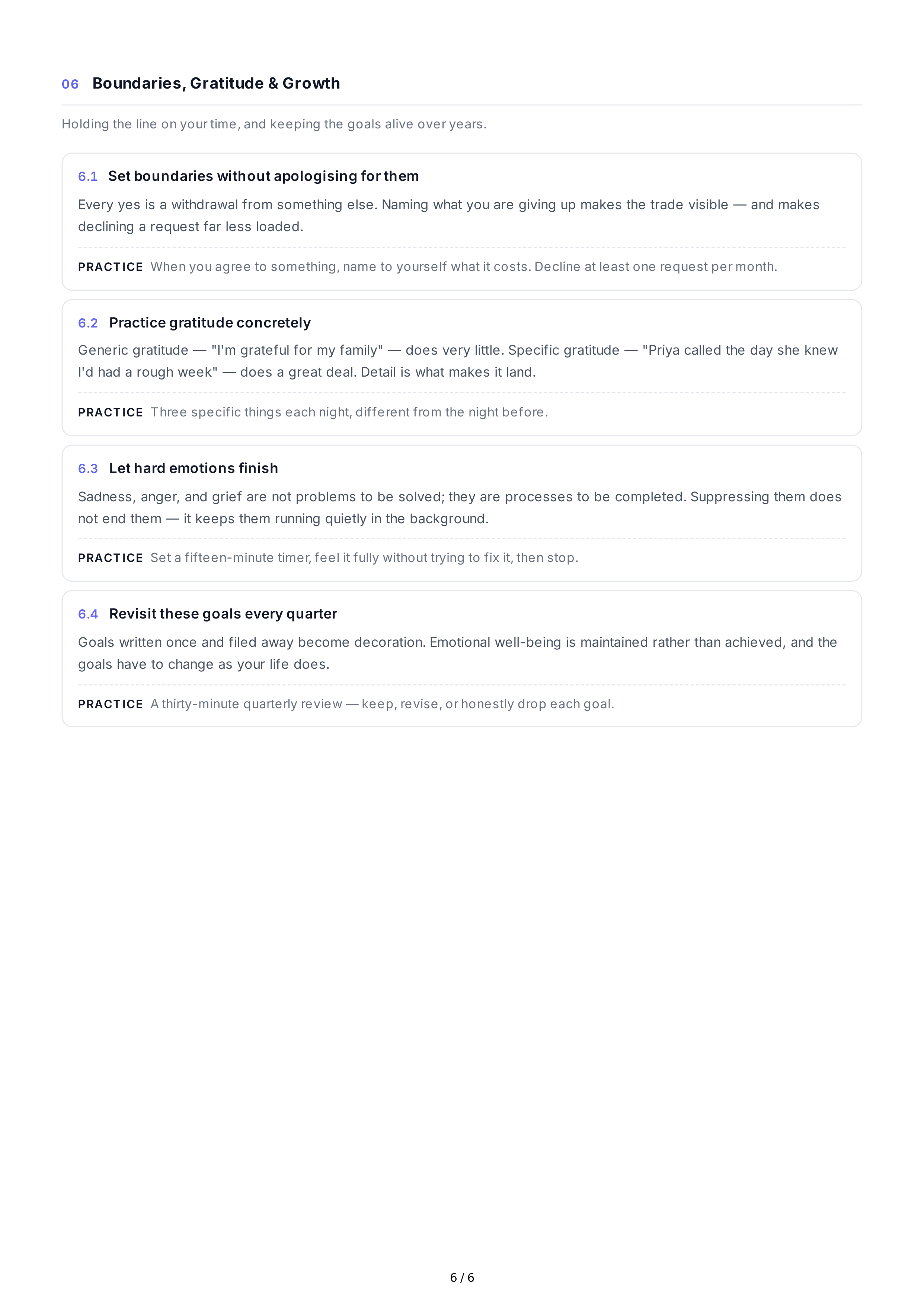 Emotional Well-Being Life Goals — page 6