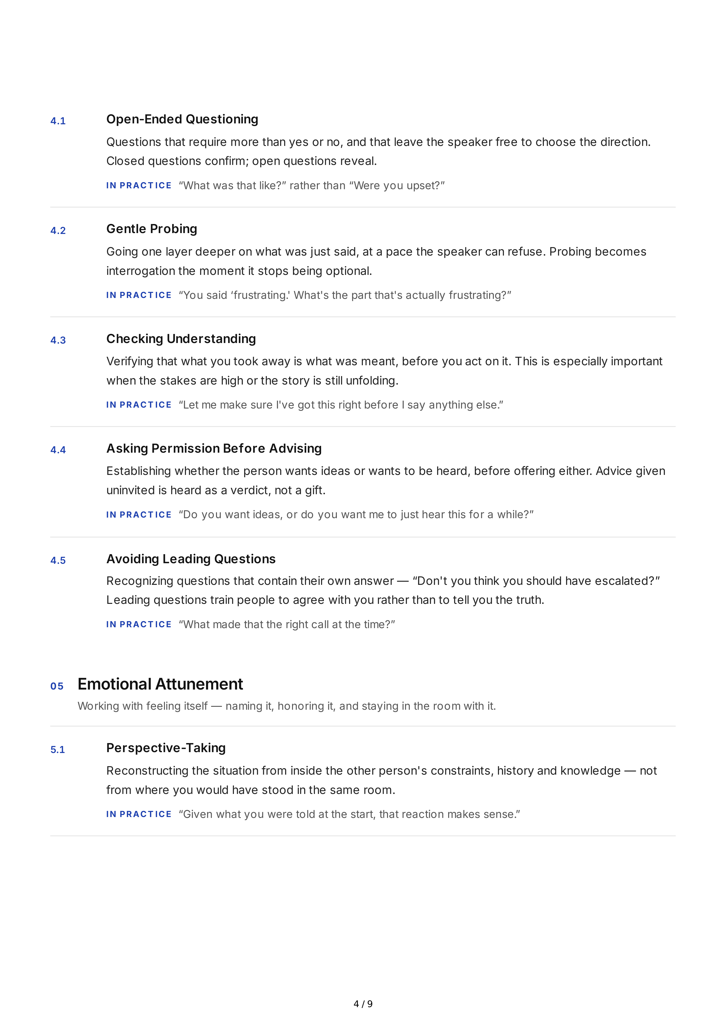 Empathetic Listening Interpersonal Skills — page 4