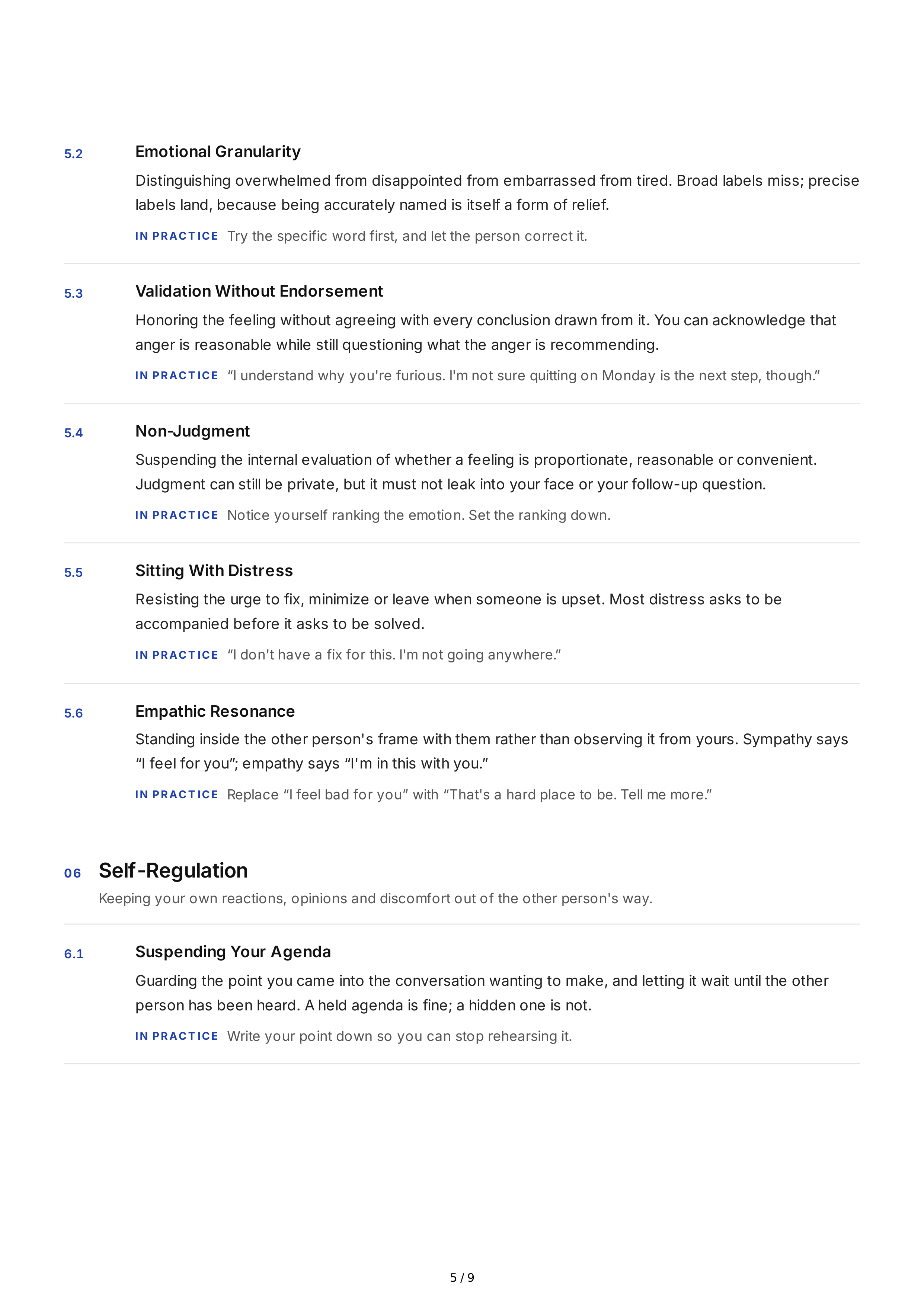 Empathetic Listening Interpersonal Skills — page 5