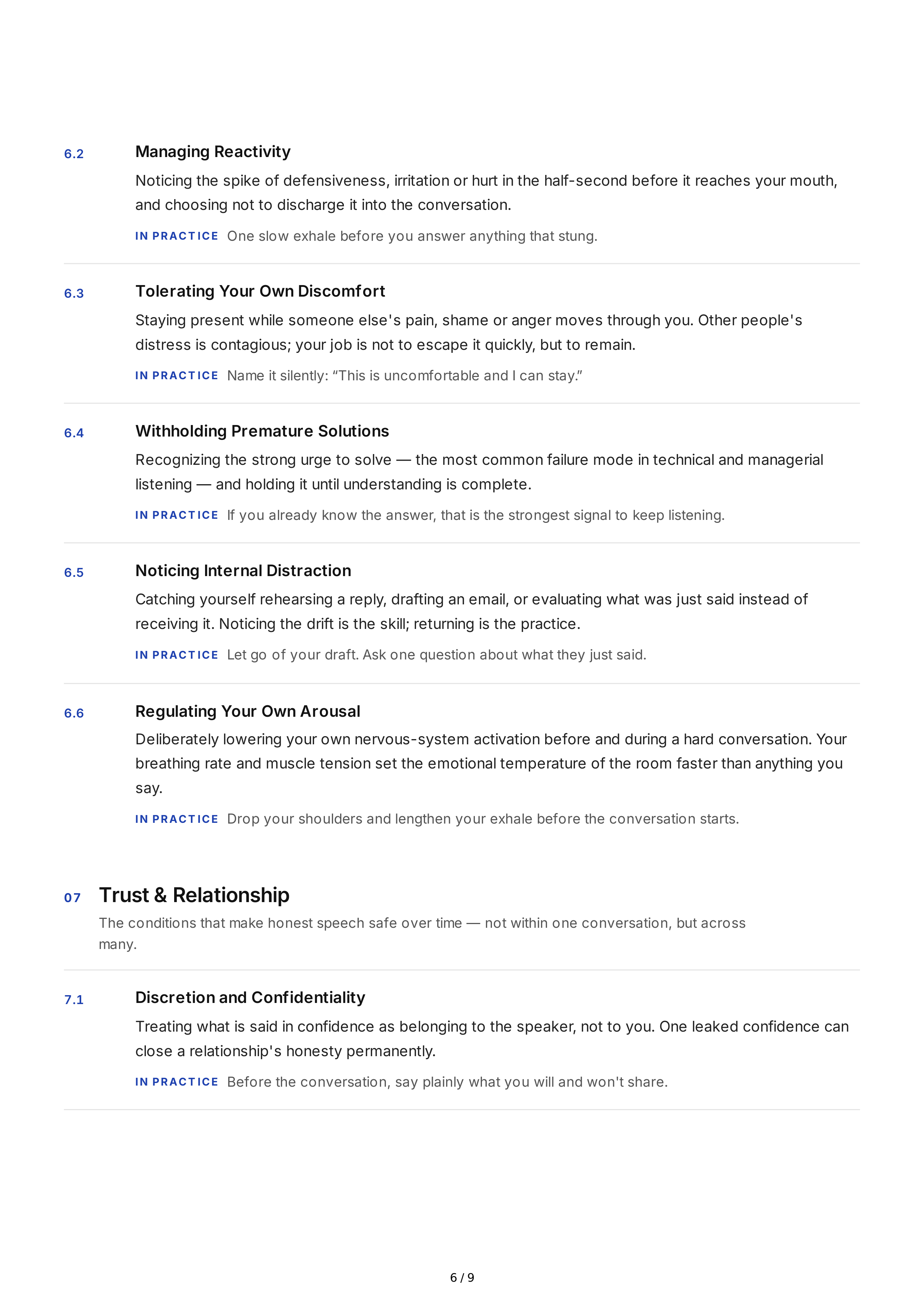 Empathetic Listening Interpersonal Skills — page 6