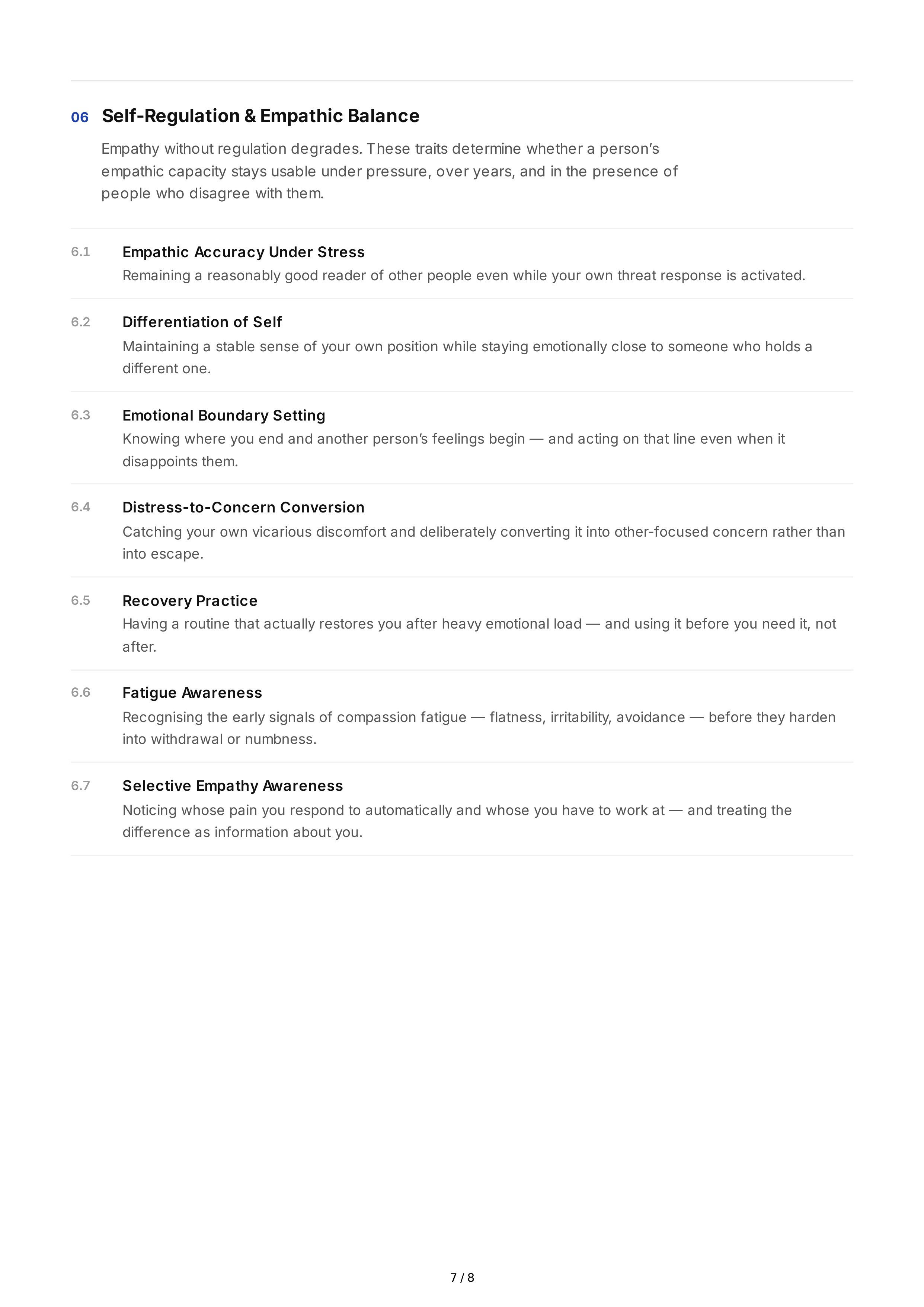 Empathy Personality Traits — page 7