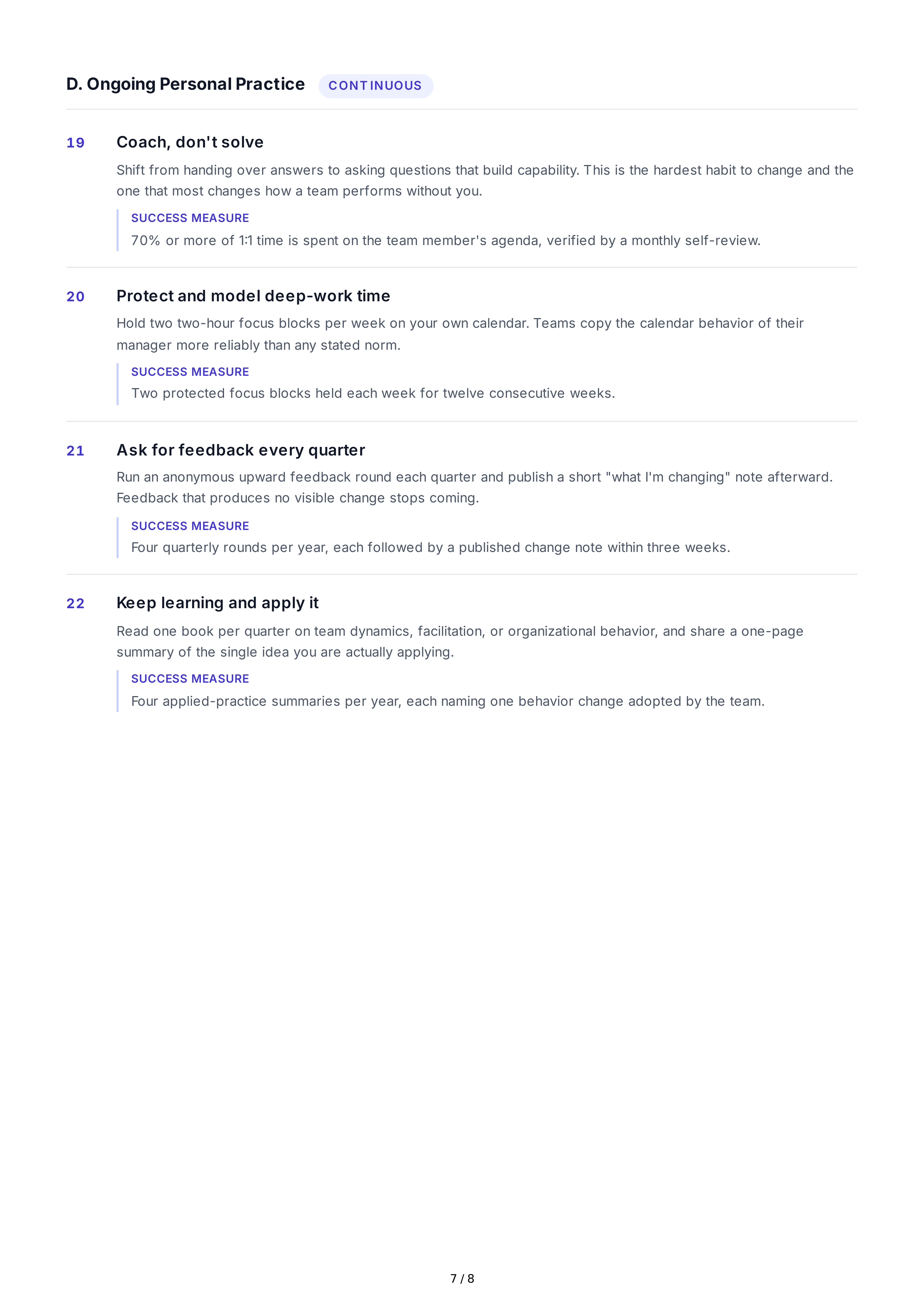Employee Motivation Professional Goals — page 7