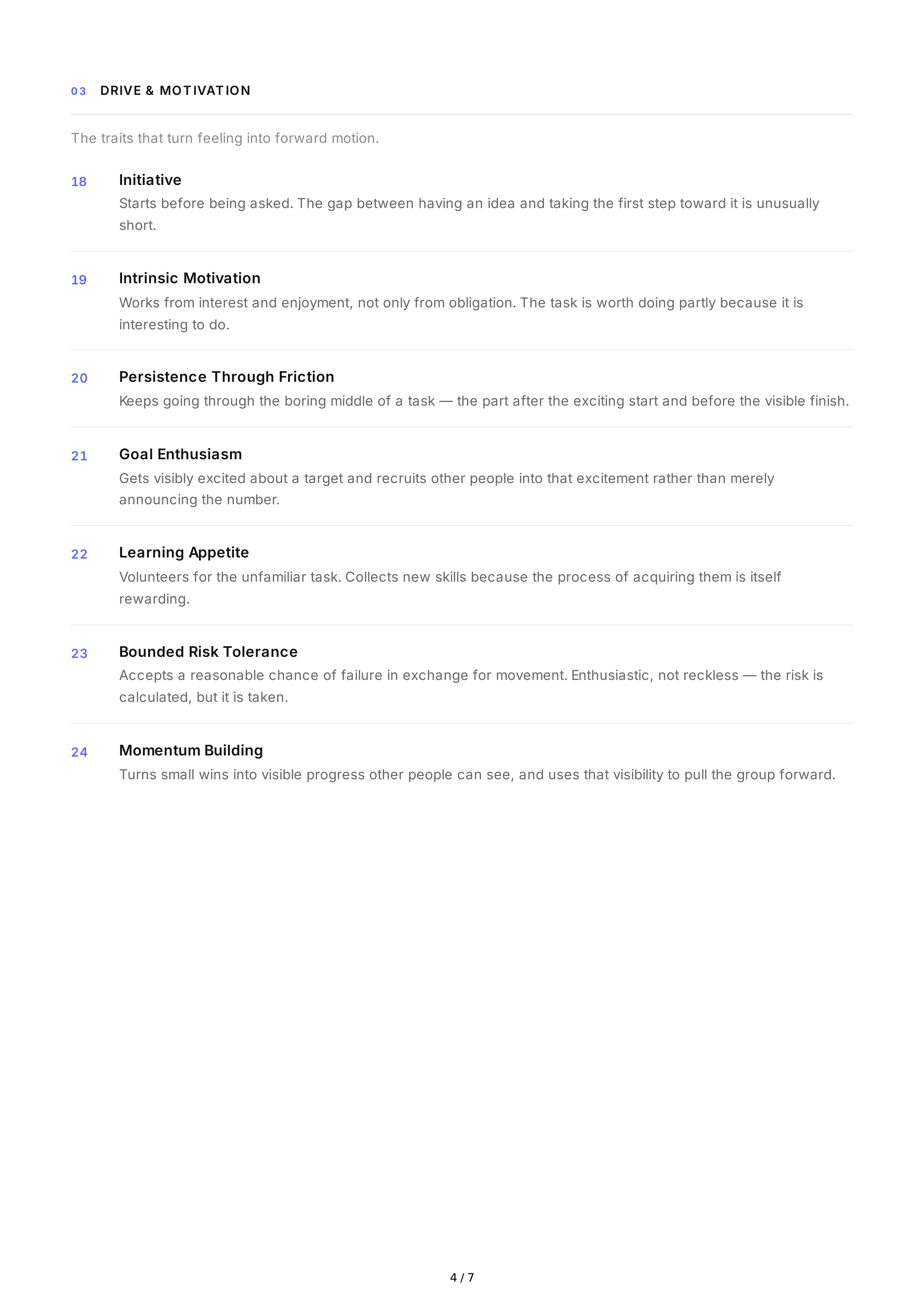 Enthusiasm Personality Traits — page 4