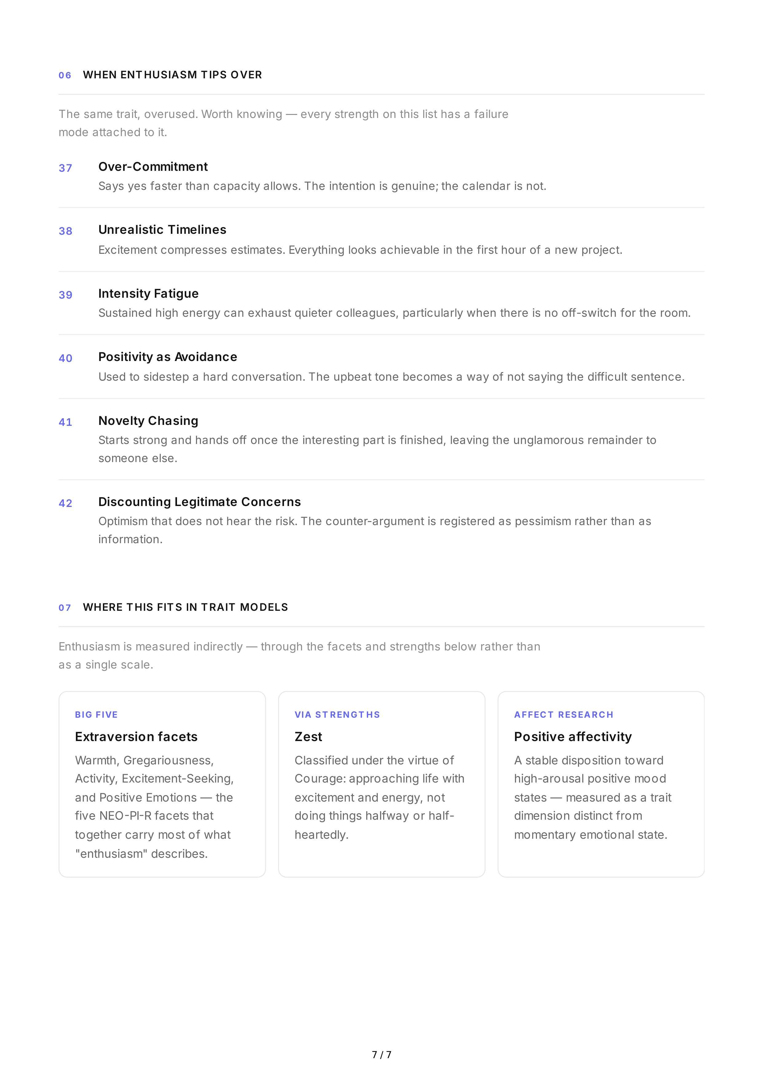 Enthusiasm Personality Traits — page 7