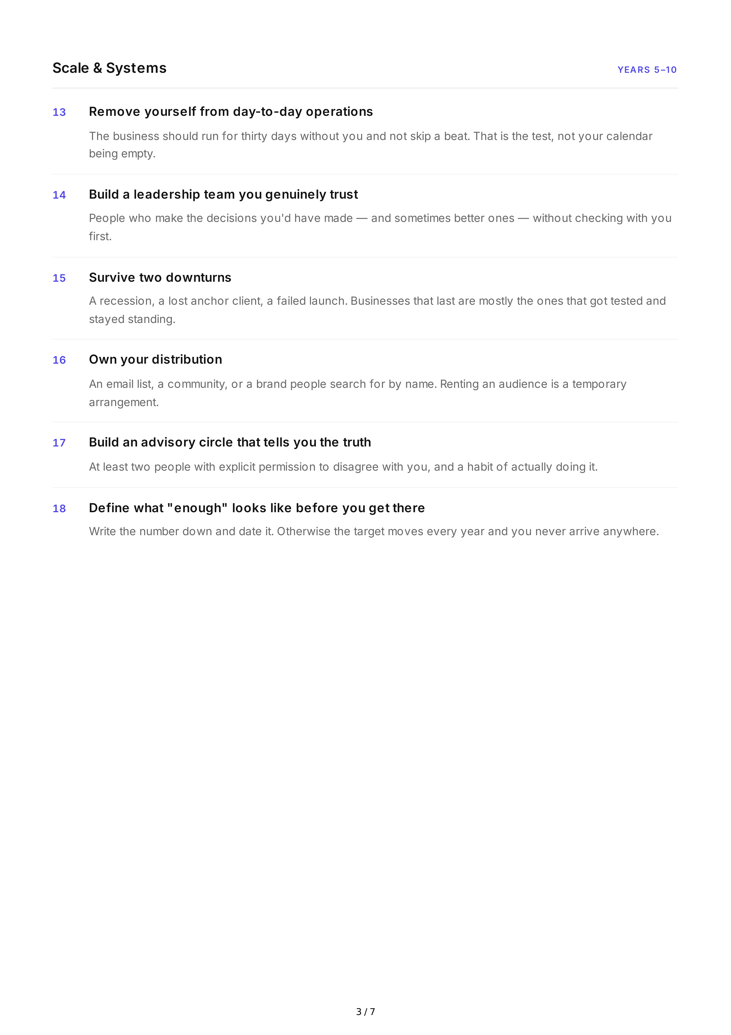 Entrepreneurship Life Goals — page 3