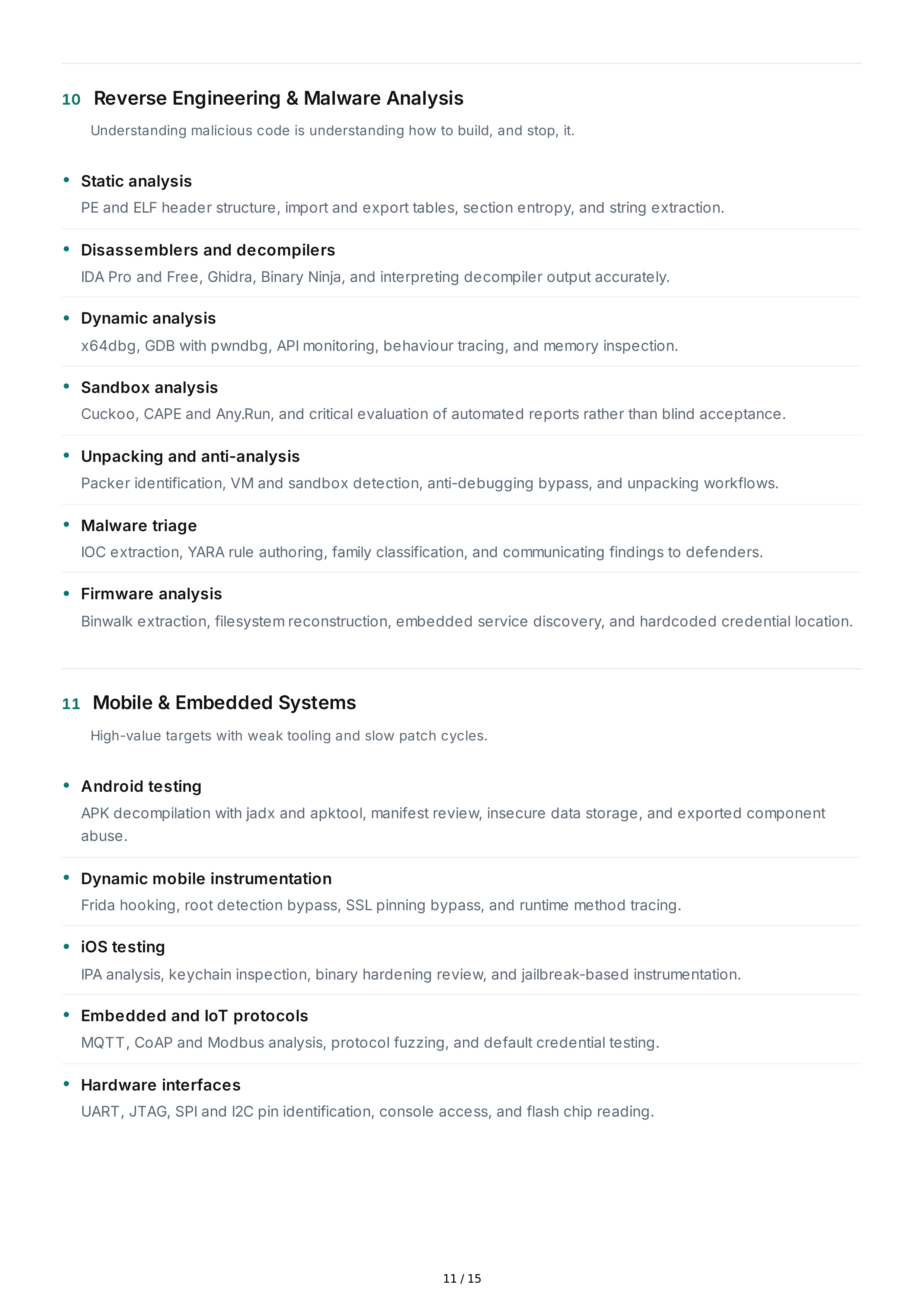 Ethical Hacking Technical Skills — page 11