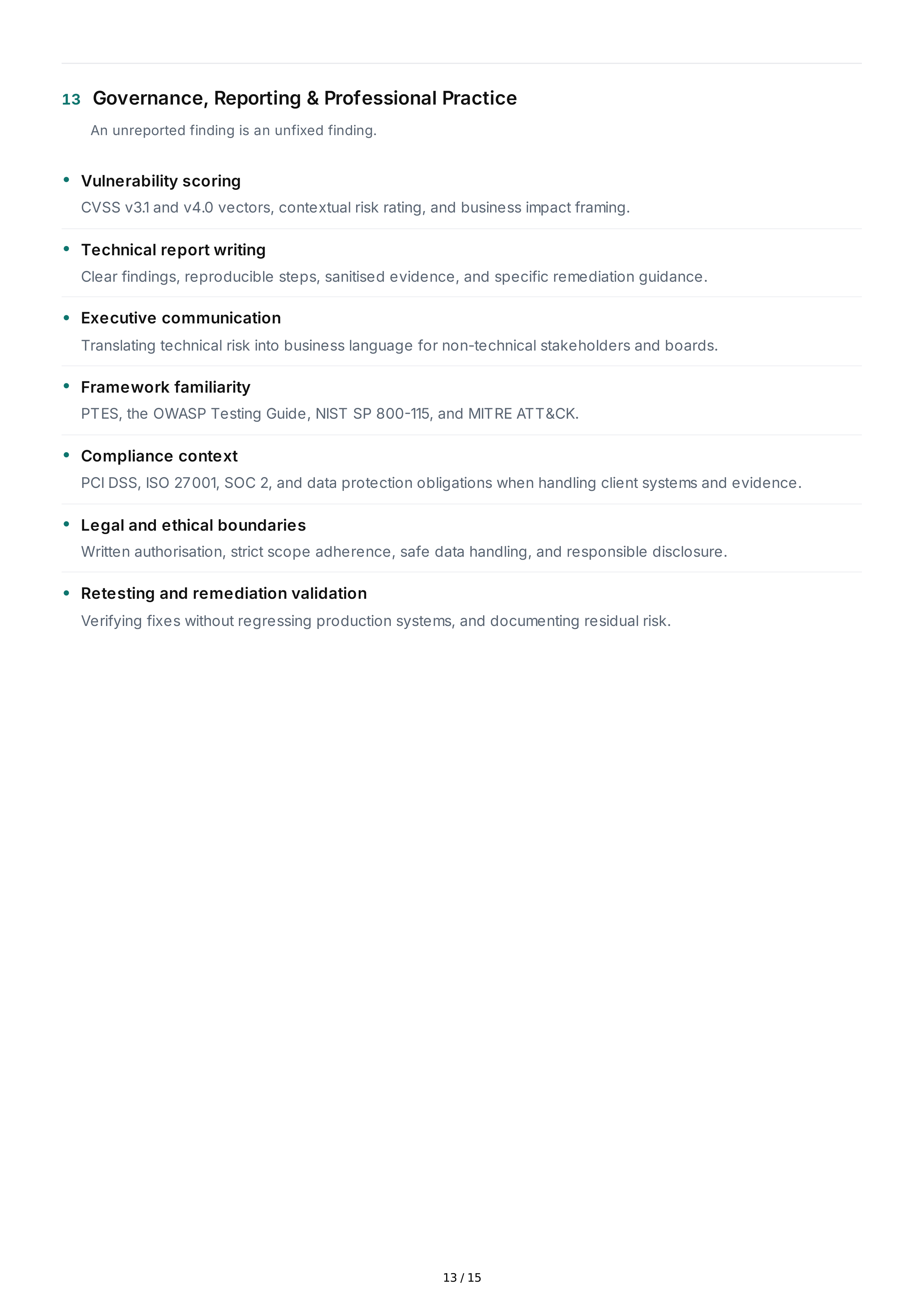 Ethical Hacking Technical Skills — page 13