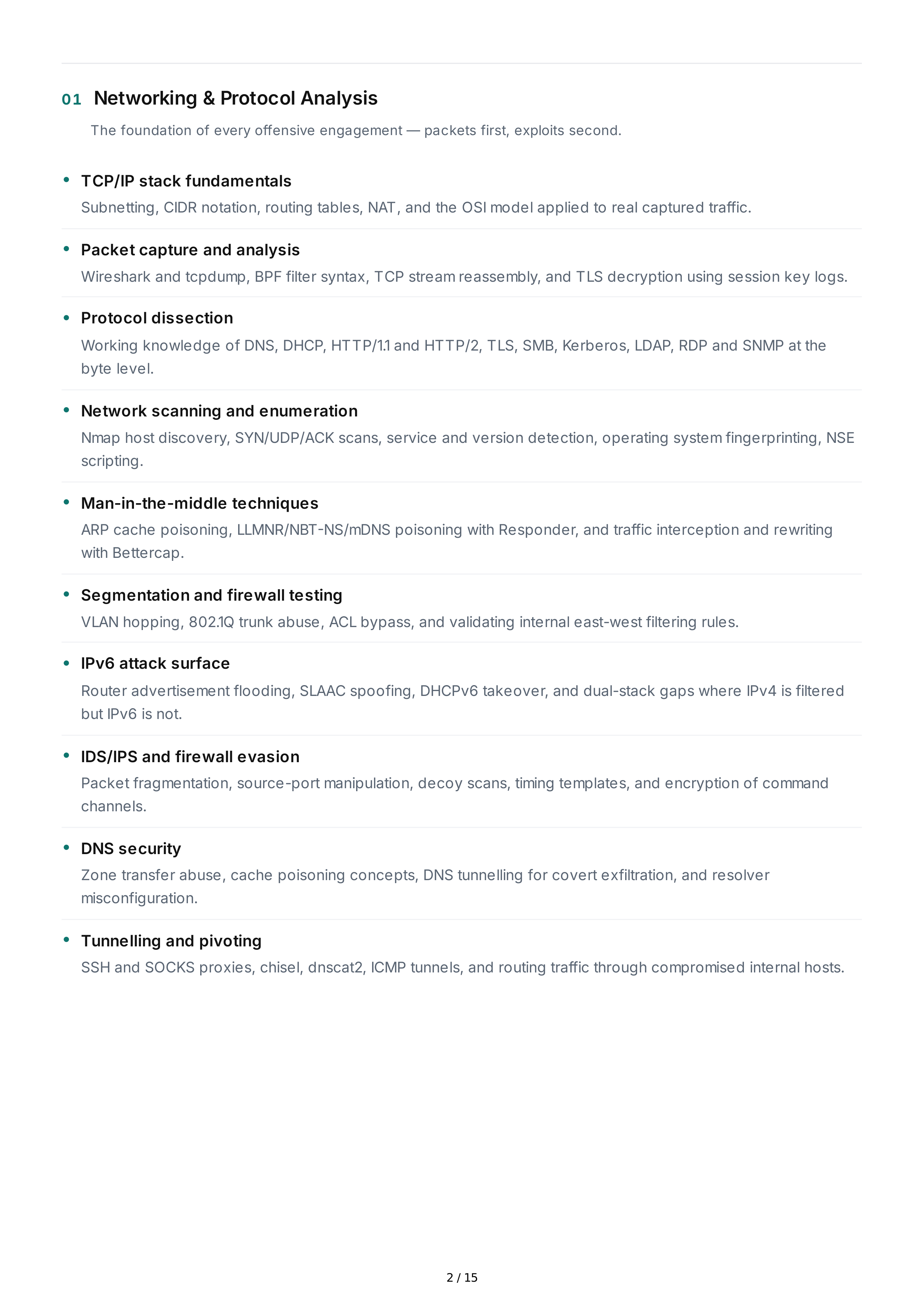 Ethical Hacking Technical Skills — page 2