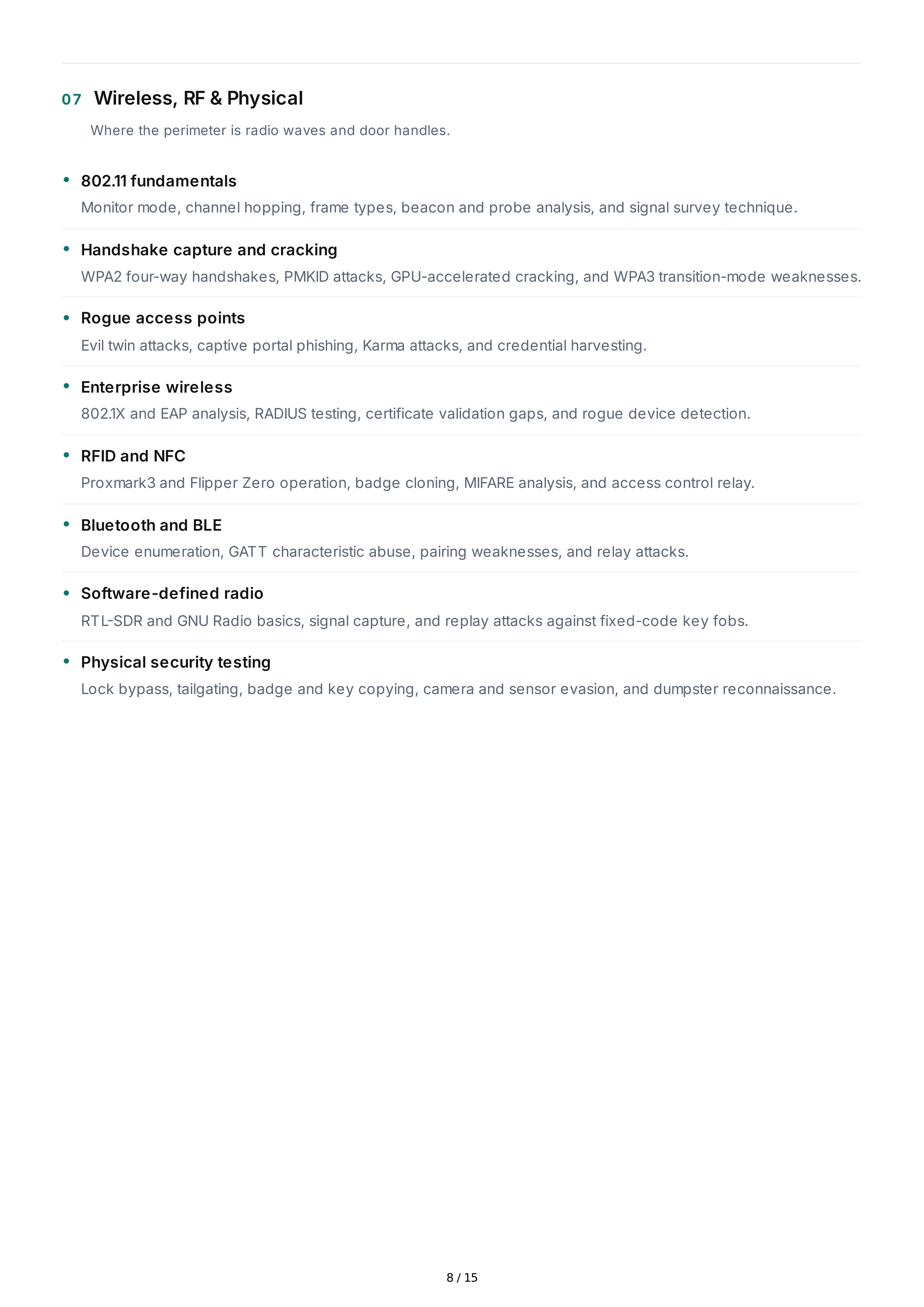 Ethical Hacking Technical Skills — page 8