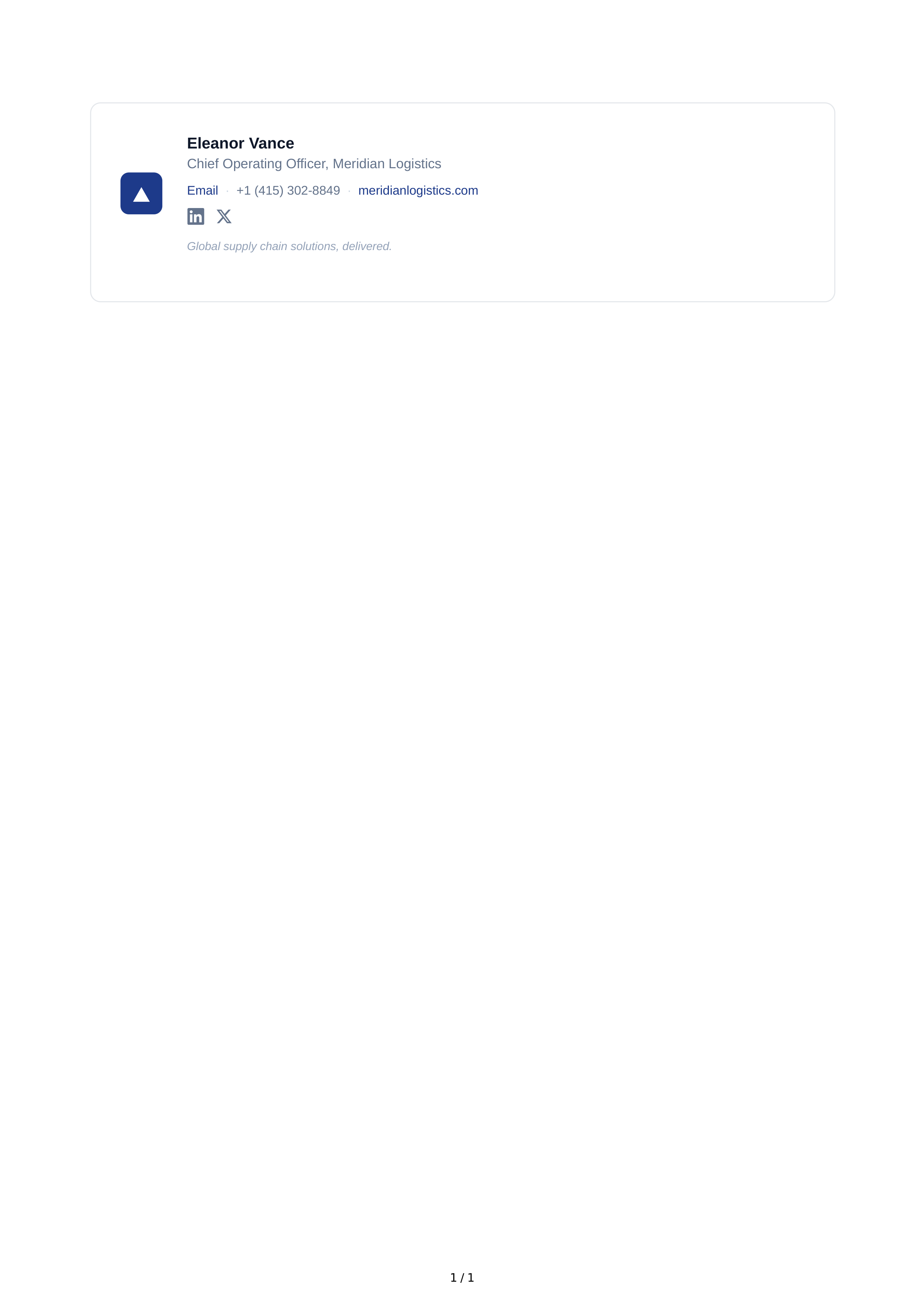 Executive Email Signature — page 1