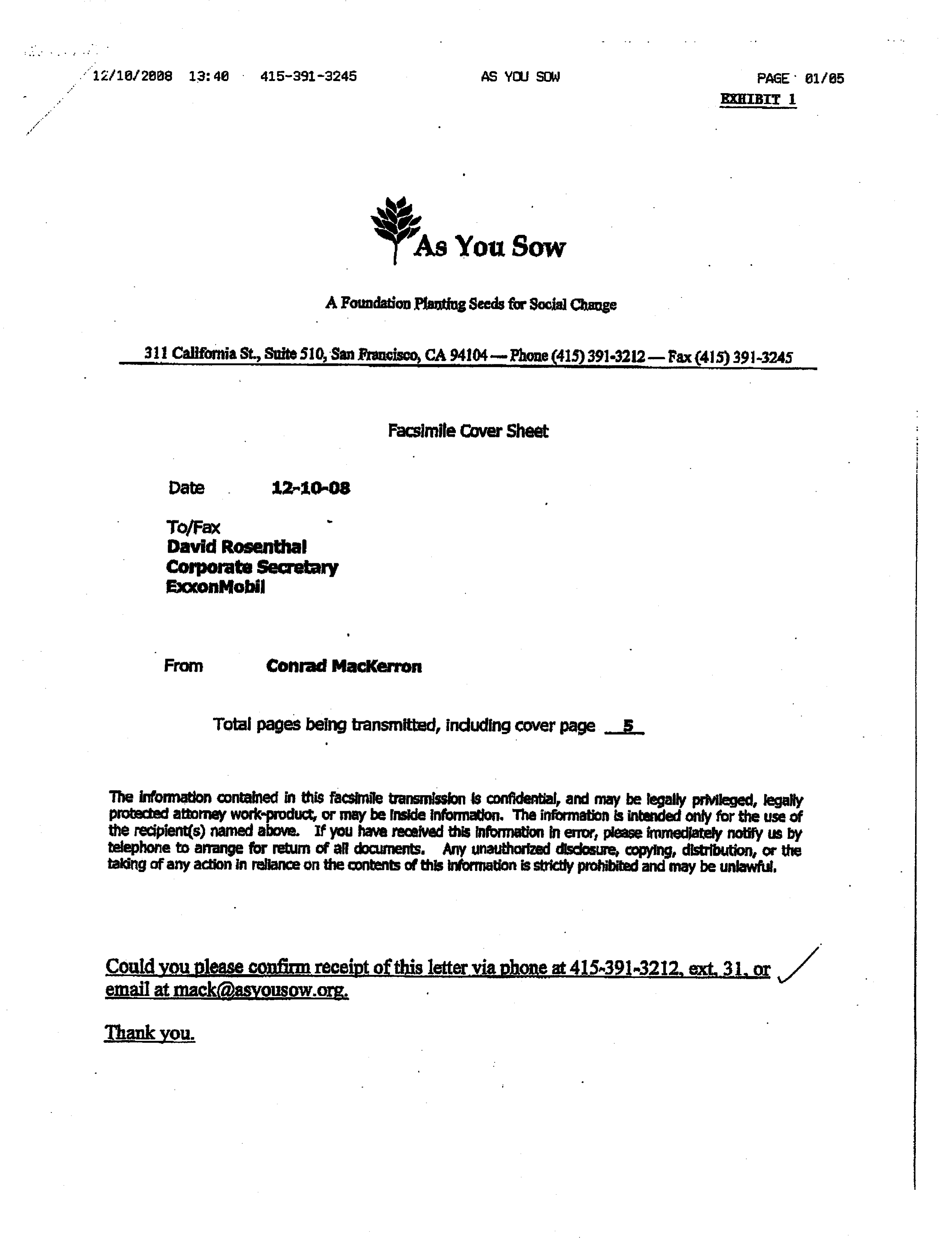 Exxon Mobil proposal  — page 11
