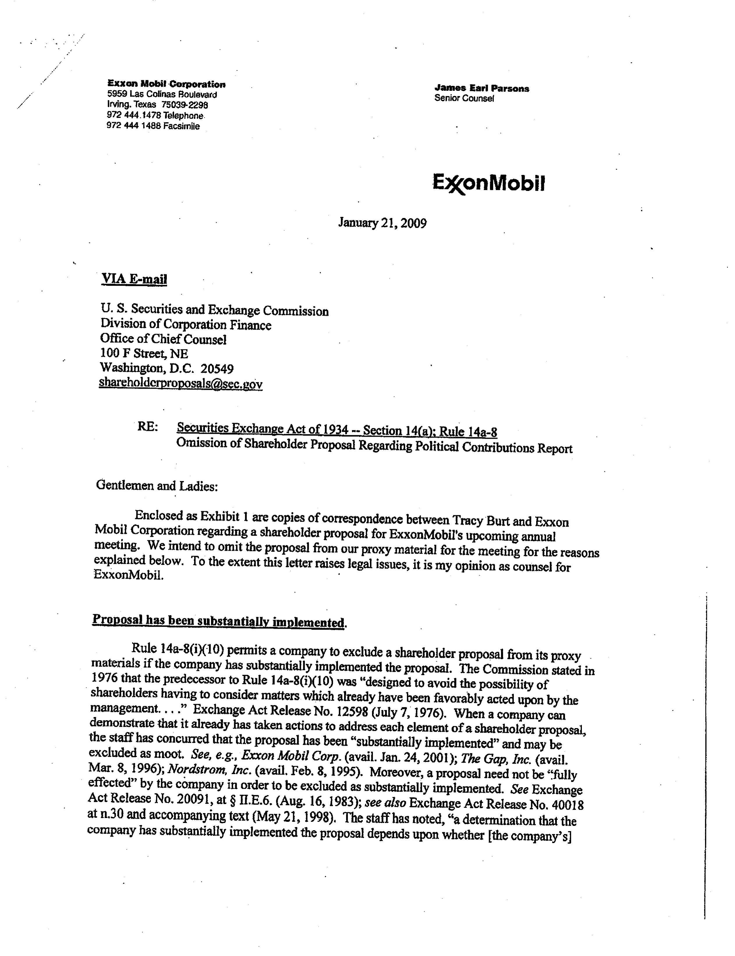 Exxon Mobil proposal  — page 7