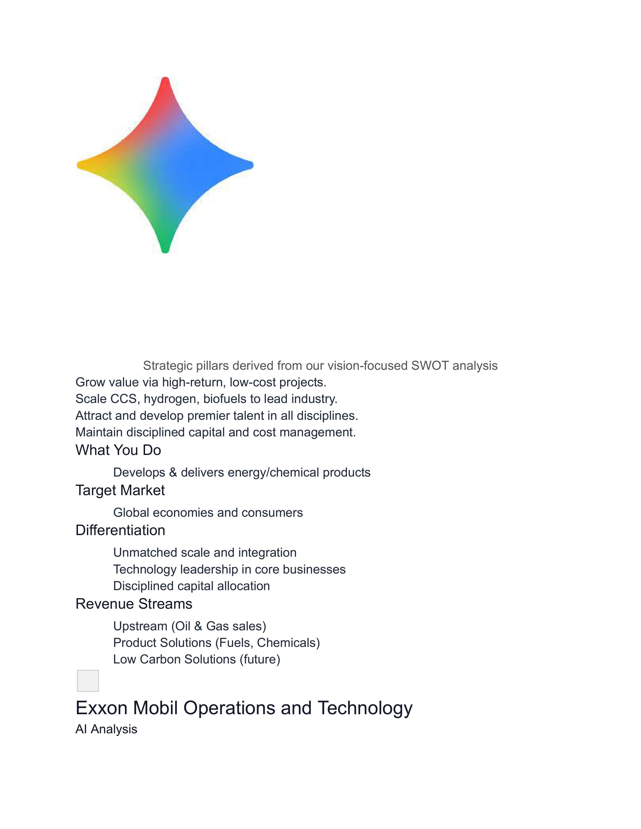 Exxon Mobil SWOT Analysis  — page 12