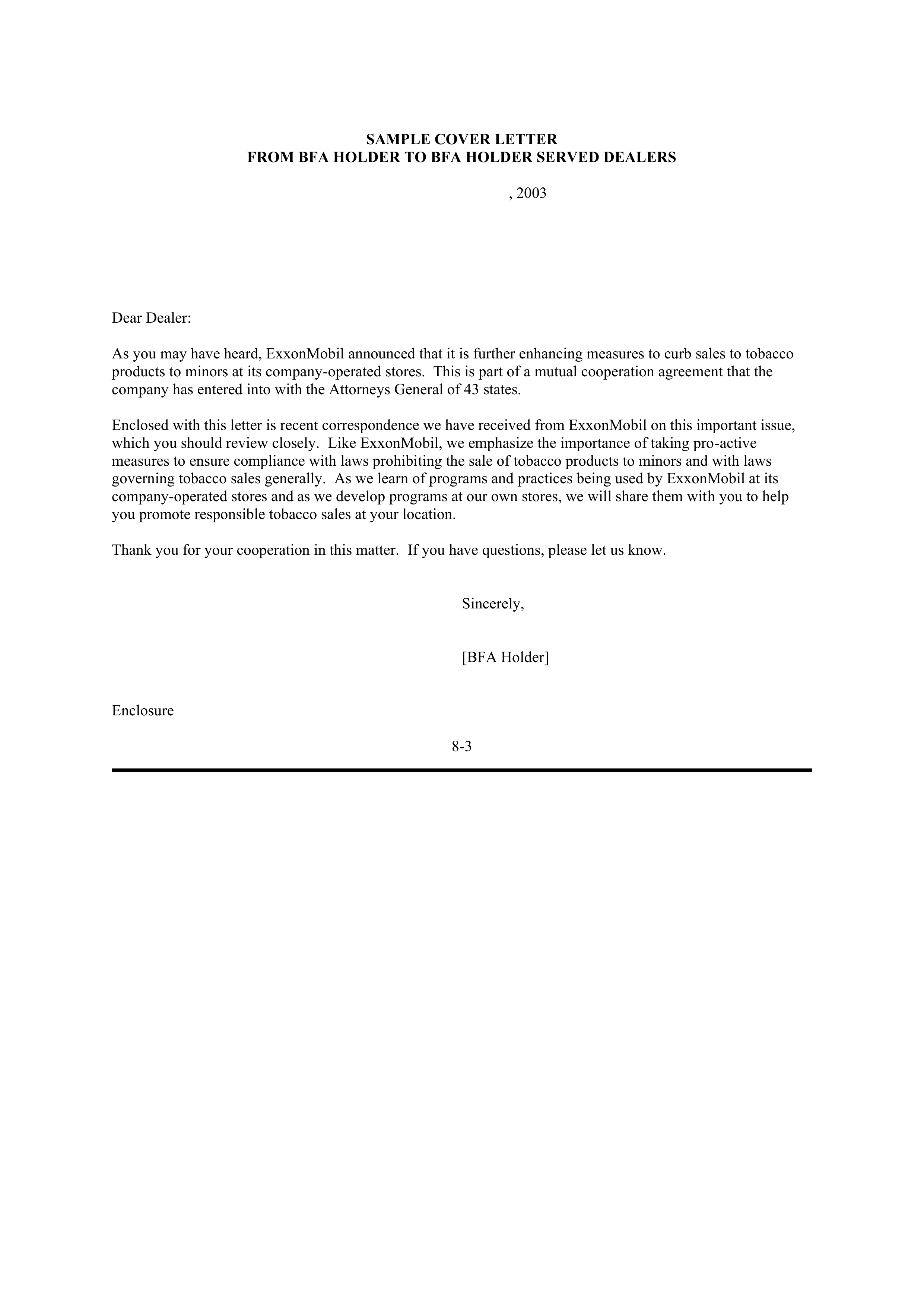 ExxonMobil Brand Fee Agreement — page 79