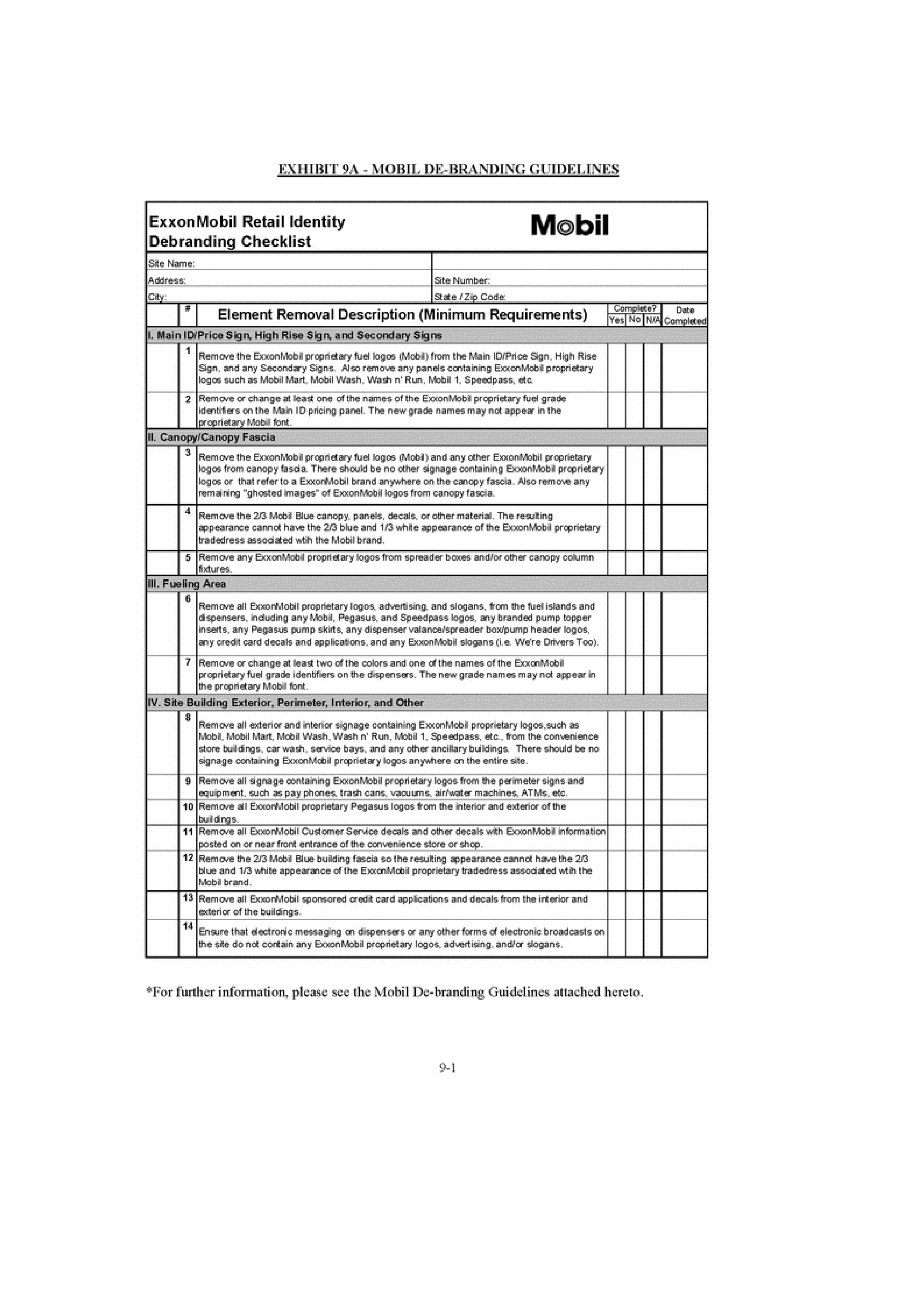ExxonMobil Brand Fee Agreement — page 80